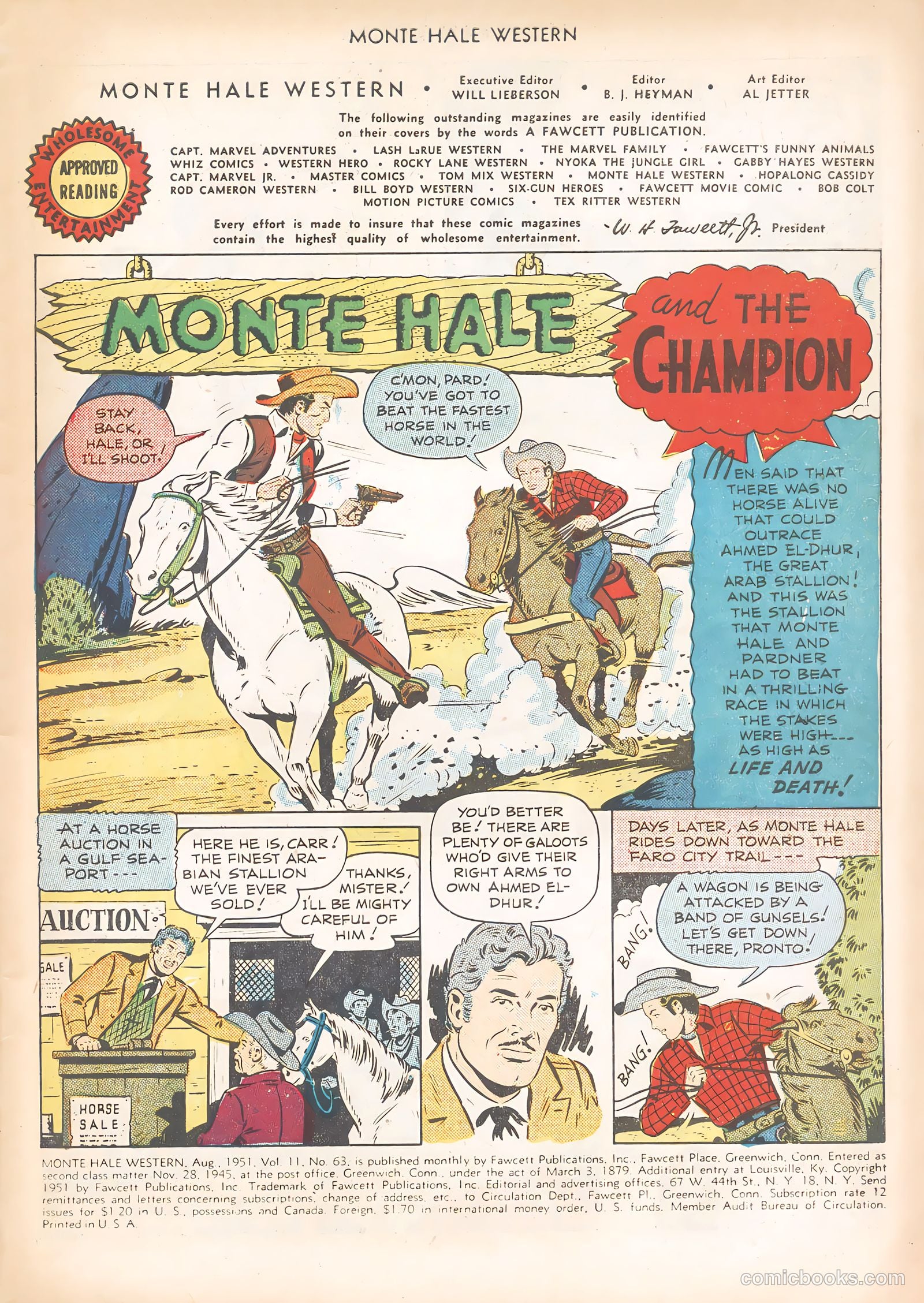 Monte Hale Western #63 (1951) — page 3 of 36
