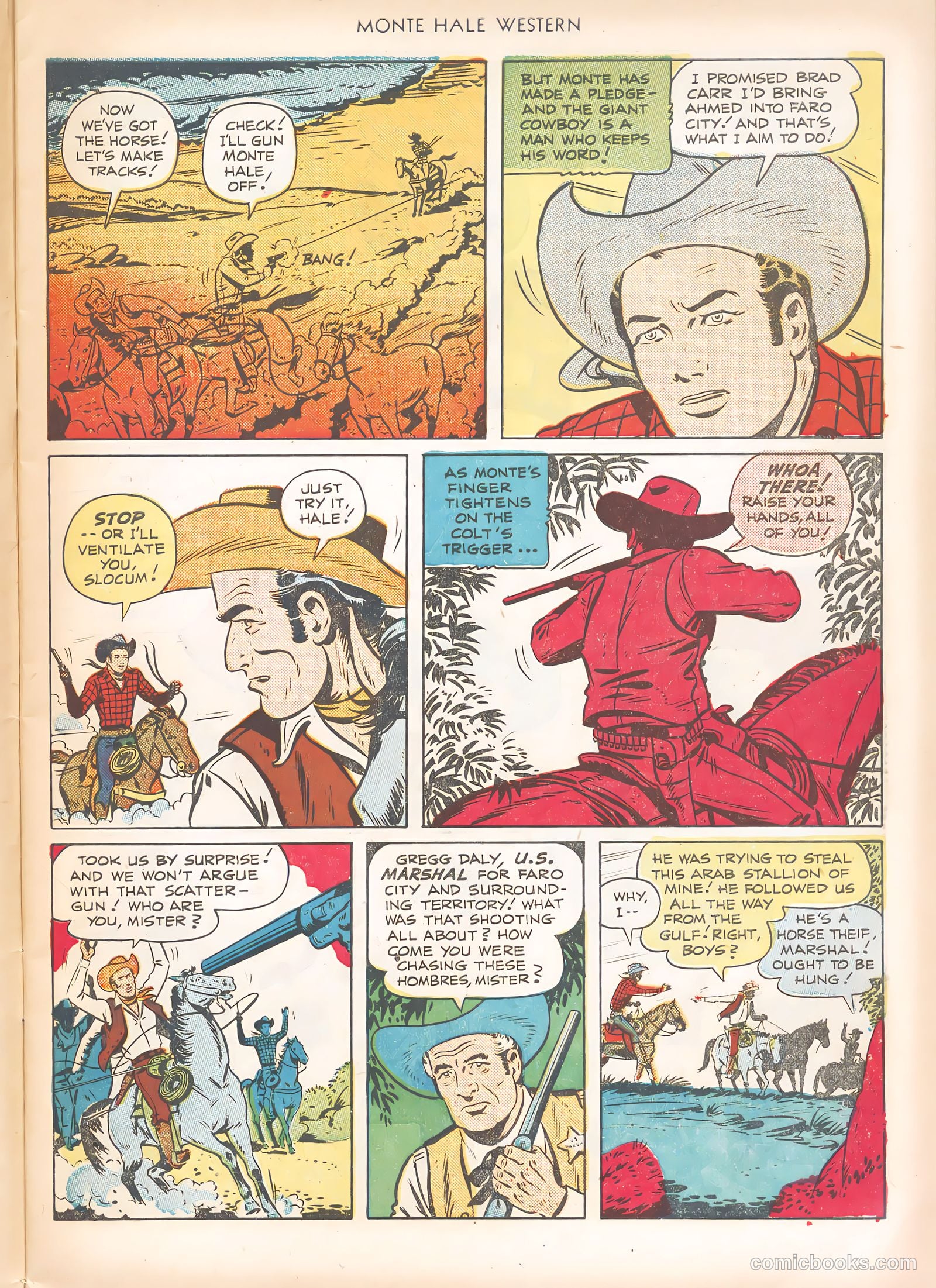 Monte Hale Western #63 (1951) — page 7 of 36