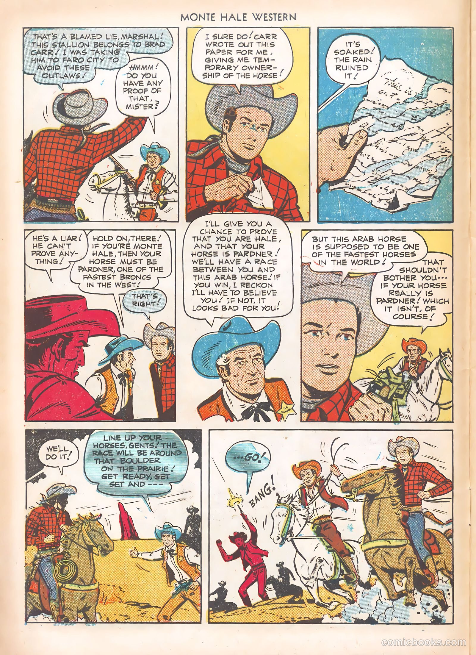 Monte Hale Western #63 (1951) — page 8 of 36