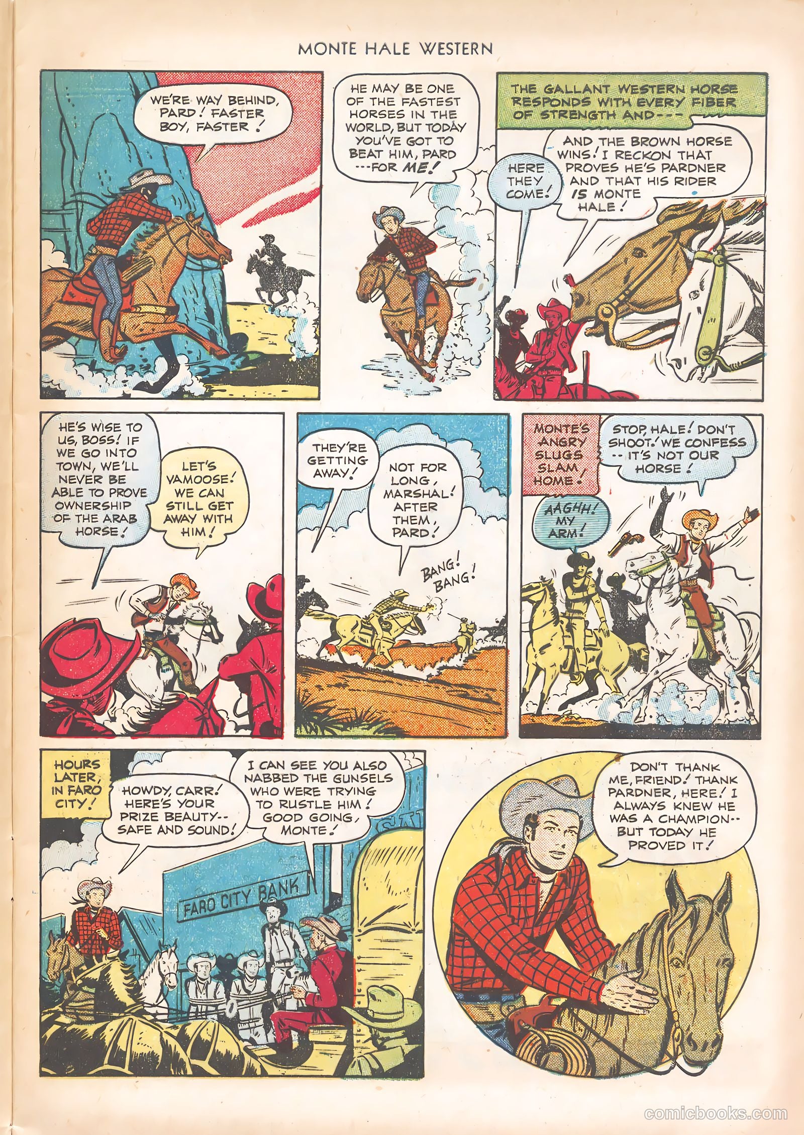 Monte Hale Western #63 (1951) — page 9 of 36