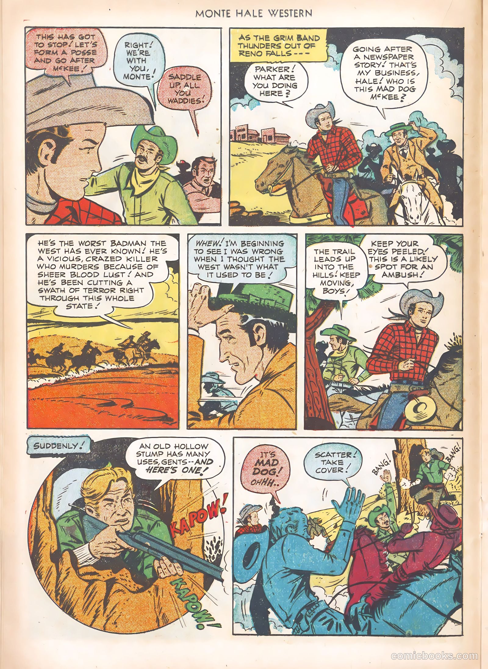 Monte Hale Western #63 (1951) — page 16 of 36
