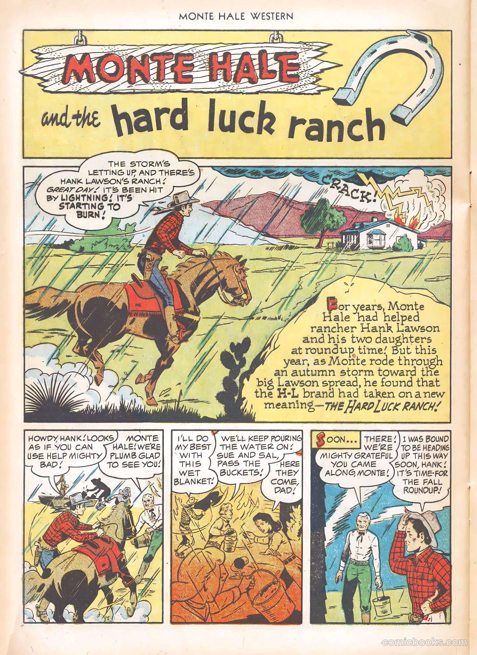 Monte Hale Western #63 (1951) — page 28 of 36