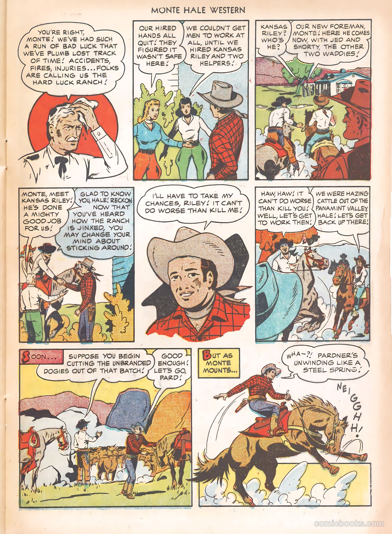 Monte Hale Western #63 (1951) — page 29 of 36