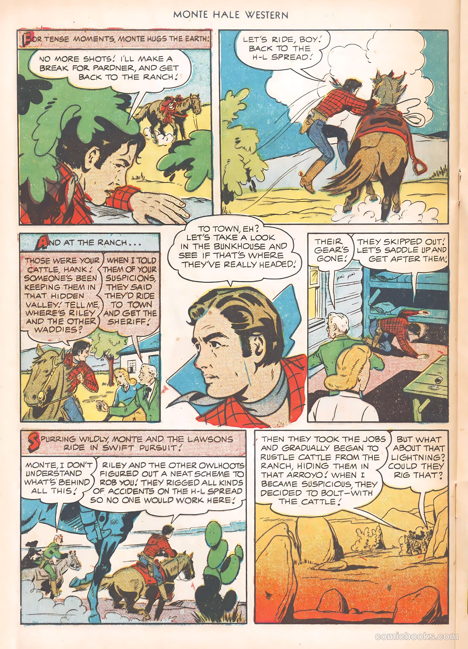 Monte Hale Western #63 (1951) — page 32 of 36