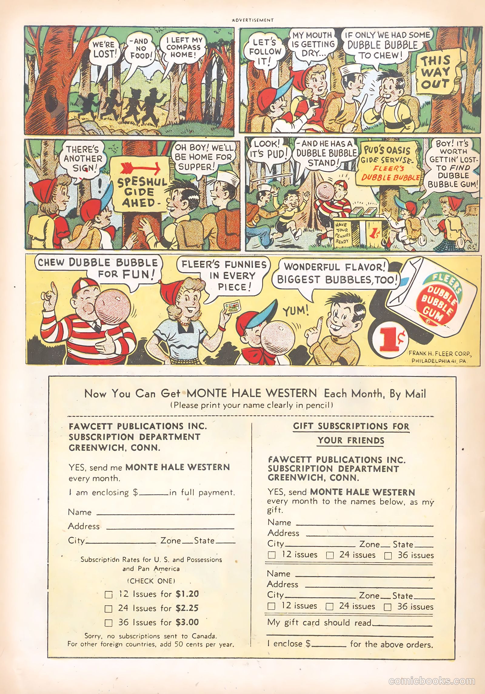 Monte Hale Western #63 (1951) — page 34 of 36