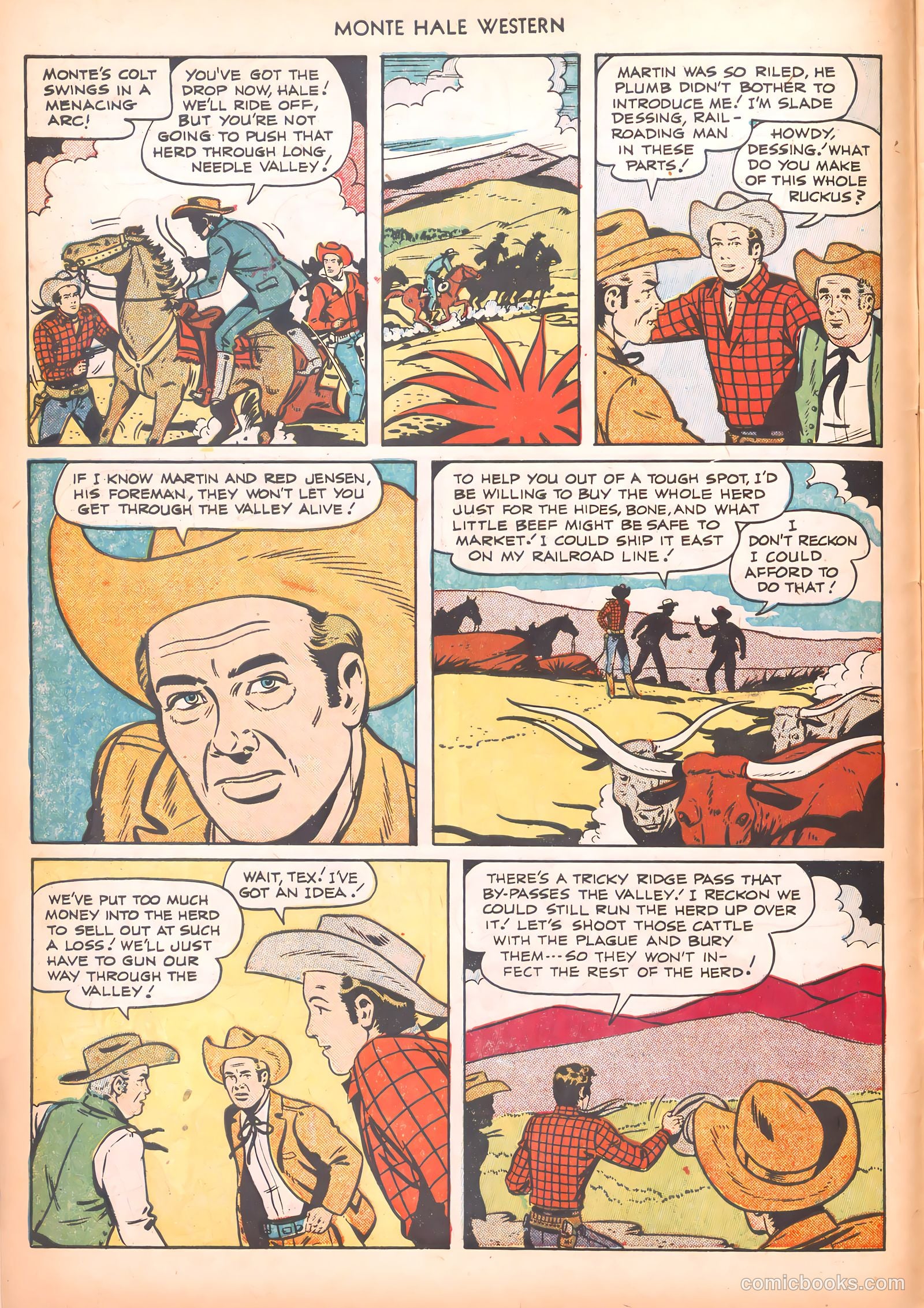 Monte Hale Western #64 (1951) — page 6 of 36