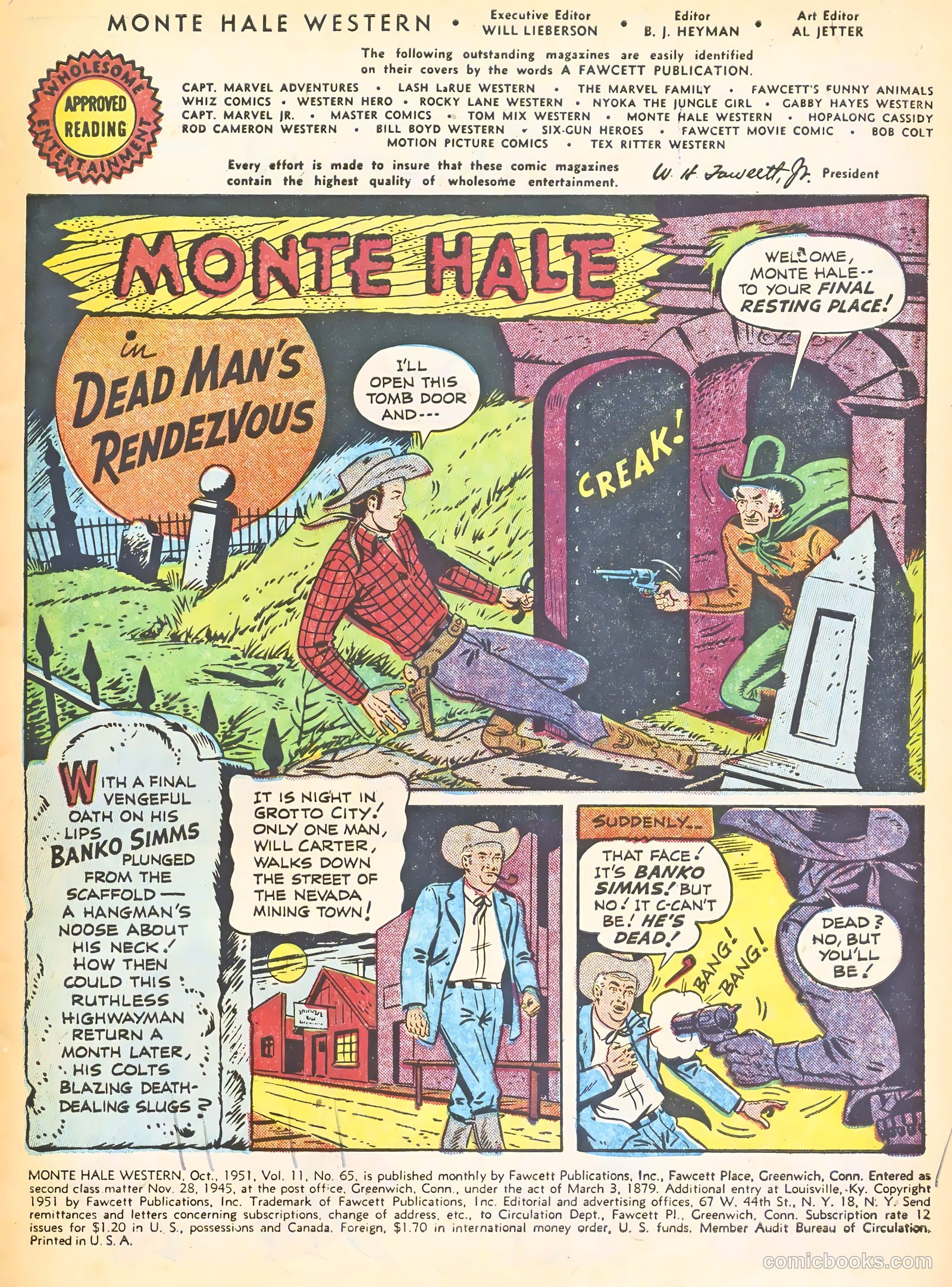 Monte Hale Western #65 (1951) — page 3 of 36