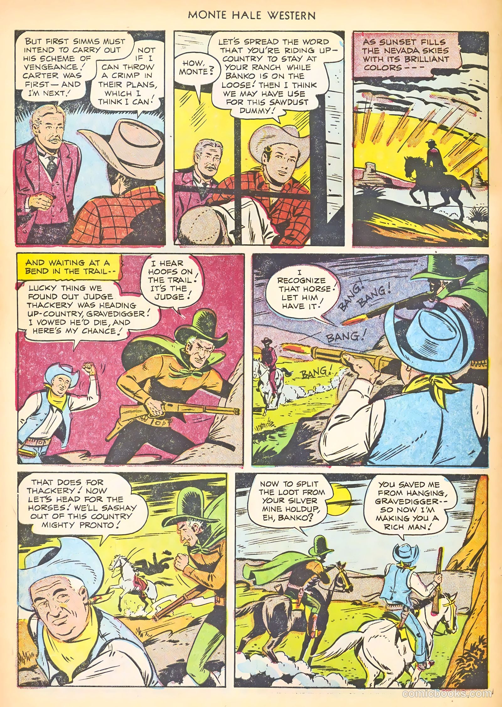 Monte Hale Western #65 (1951) — page 6 of 36