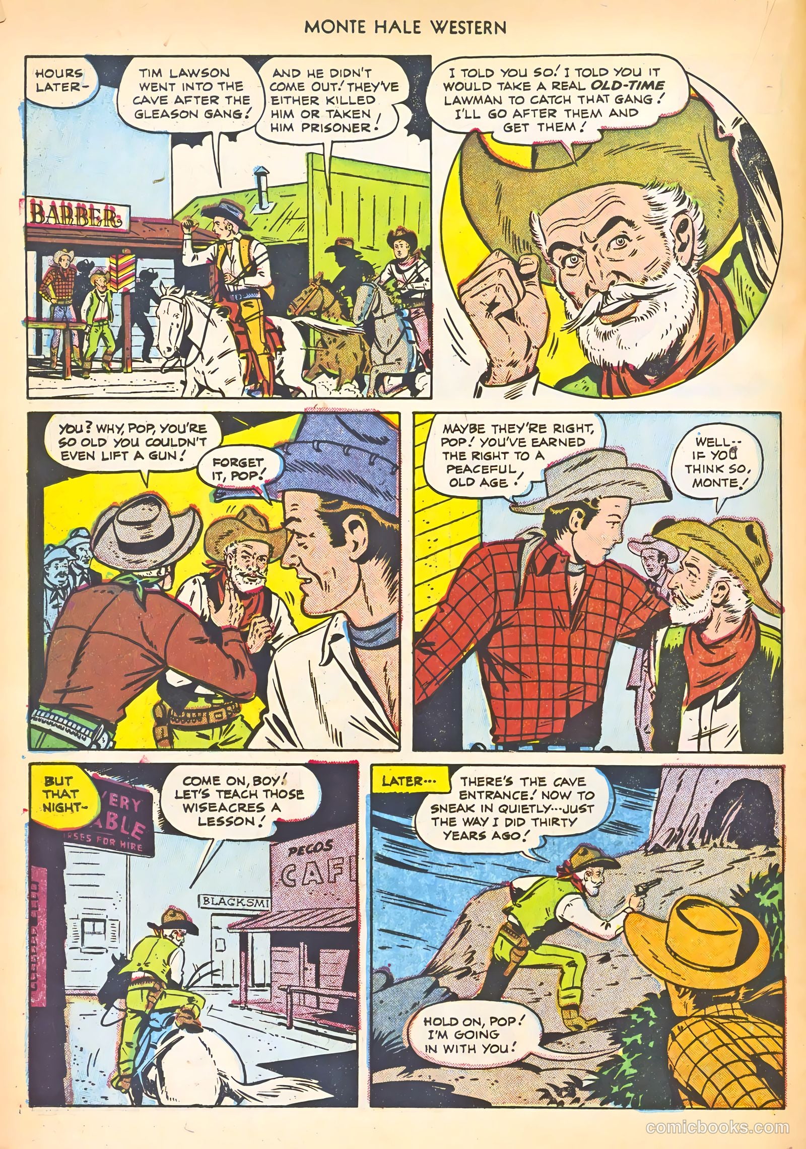 Monte Hale Western #65 (1951) — page 22 of 36