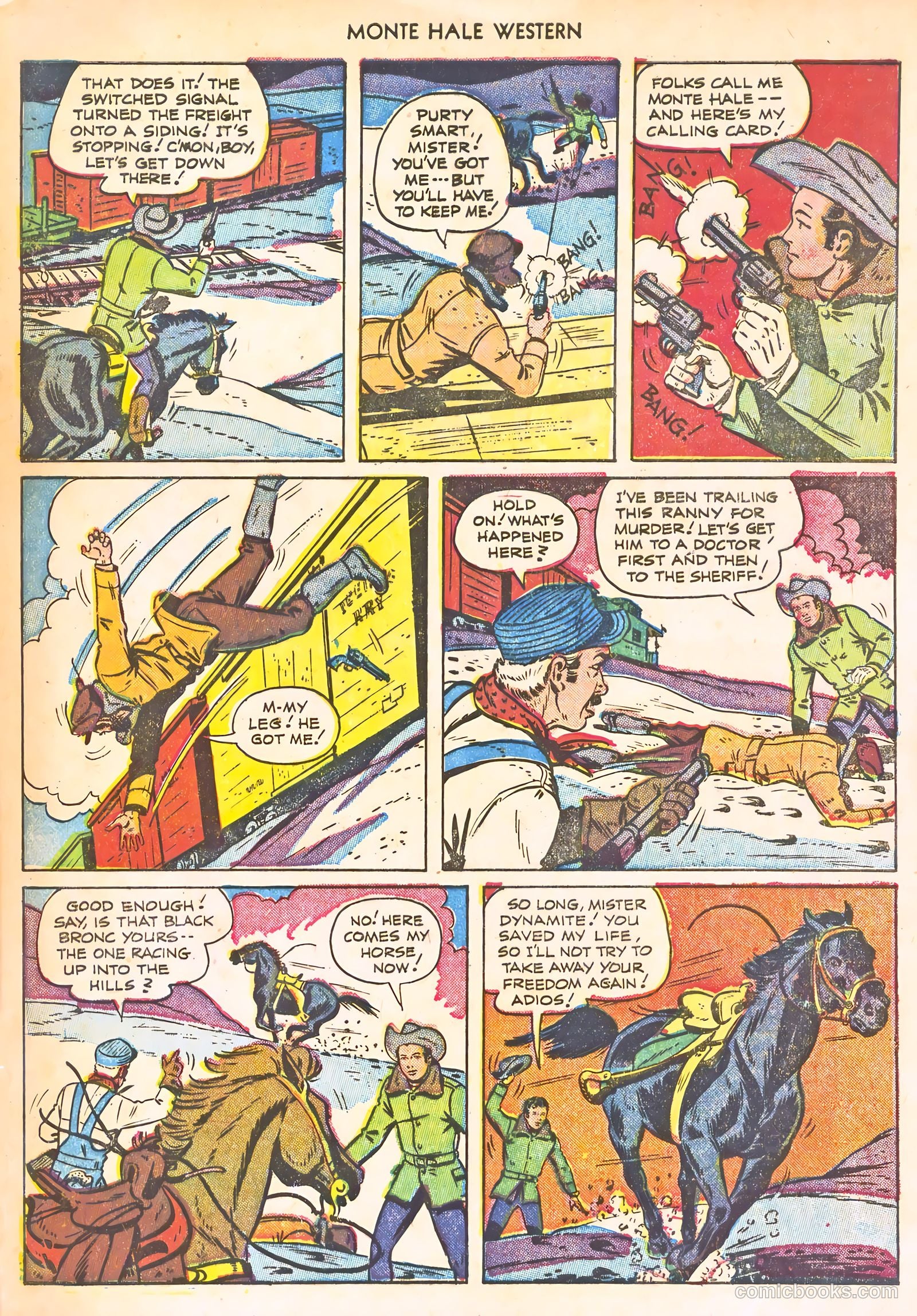 Monte Hale Western #66 (1951) — page 33 of 36
