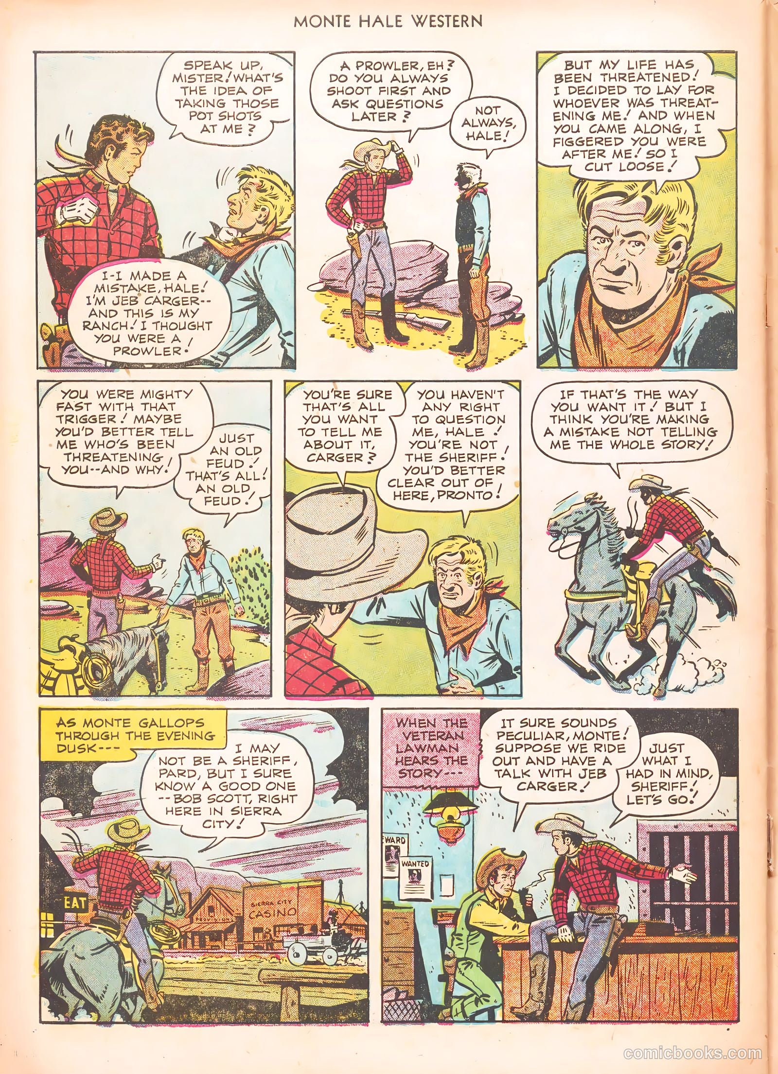Monte Hale Western #67 (1951) — page 30 of 36
