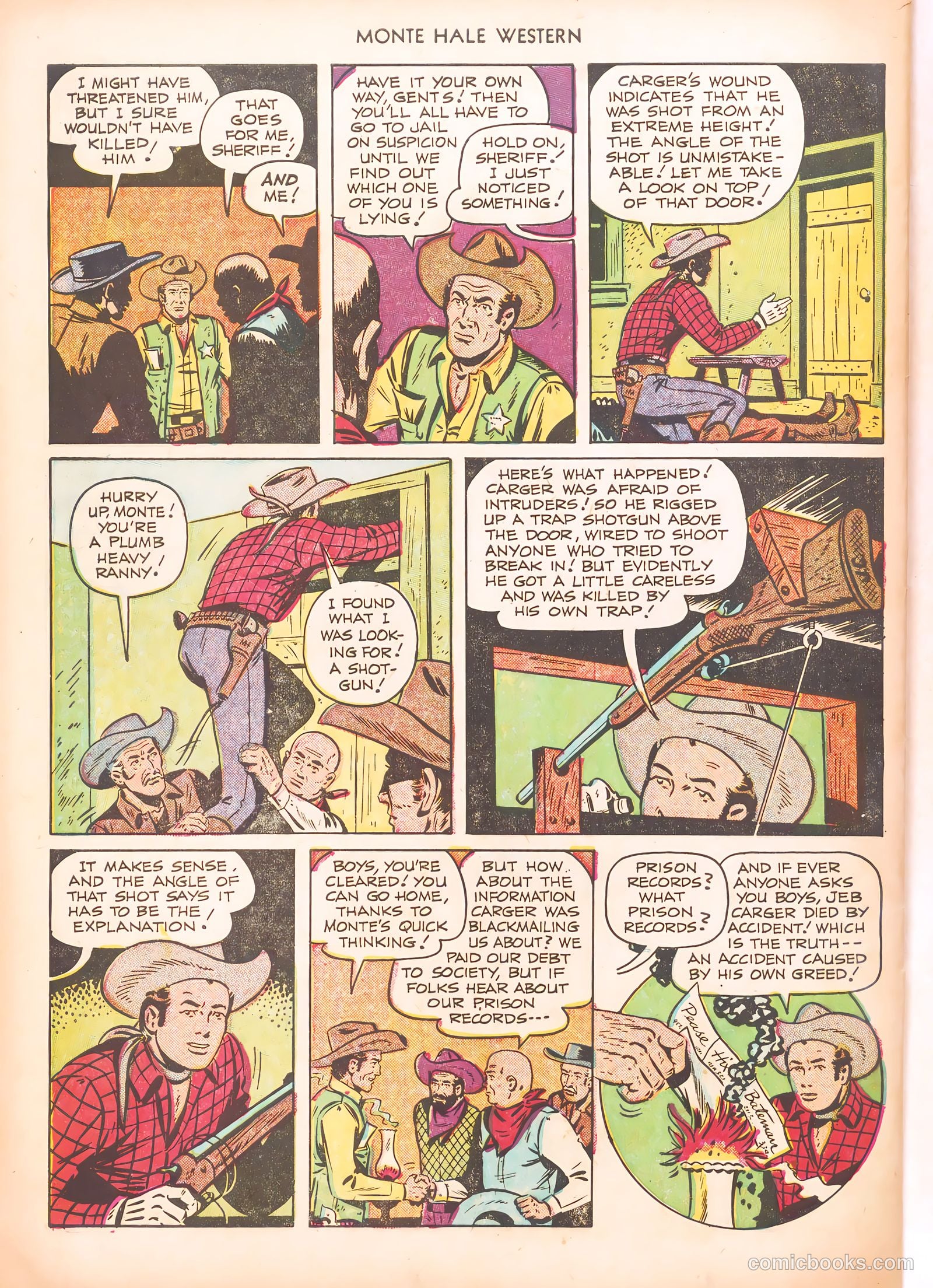 Monte Hale Western #67 (1951) — page 34 of 36