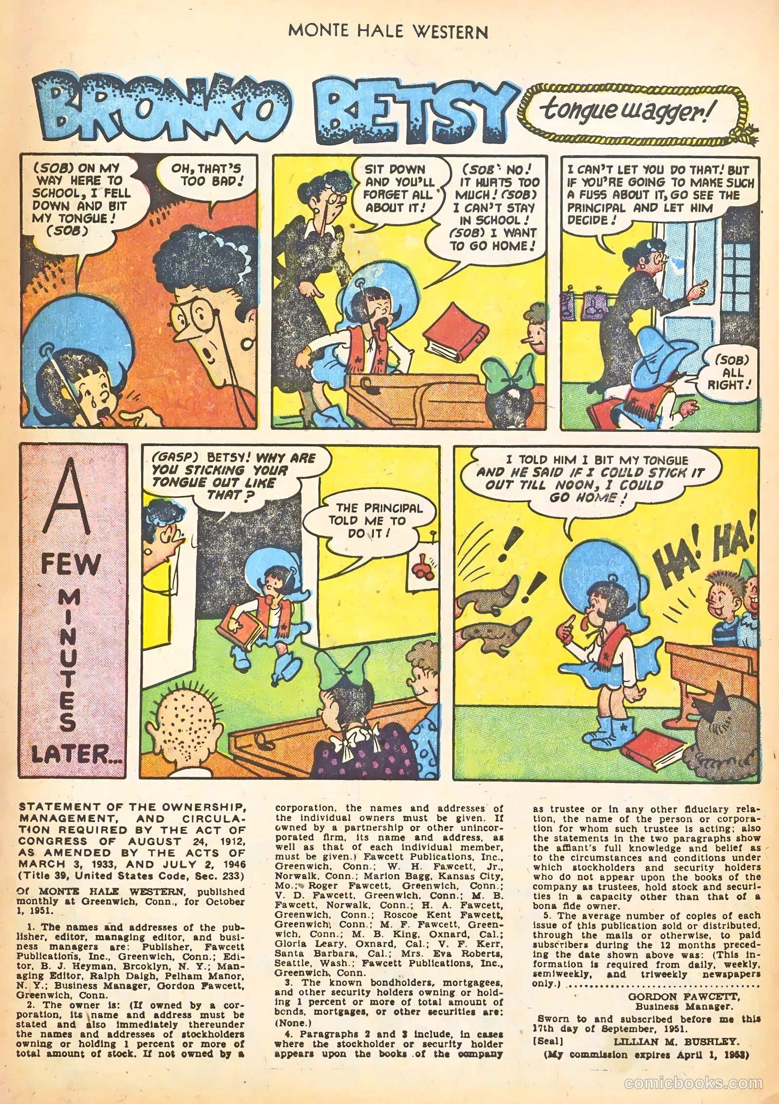 Monte Hale Western #68 (1952) — page 10 of 36
