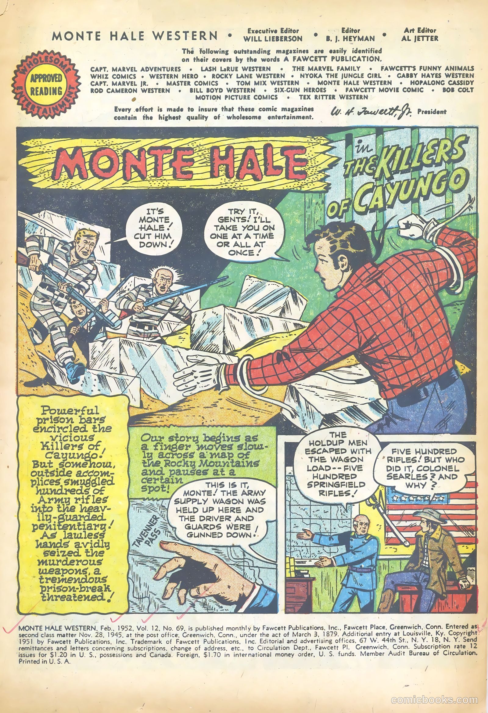 Monte Hale Western #69 (1952) — page 3 of 36