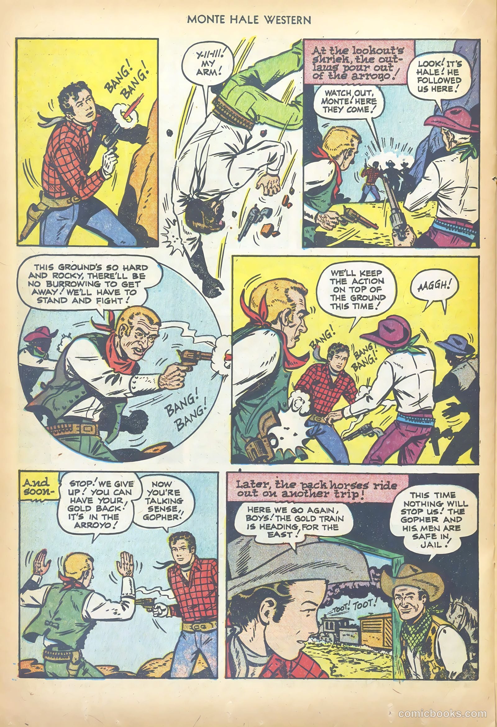 Monte Hale Western #69 (1952) — page 22 of 36