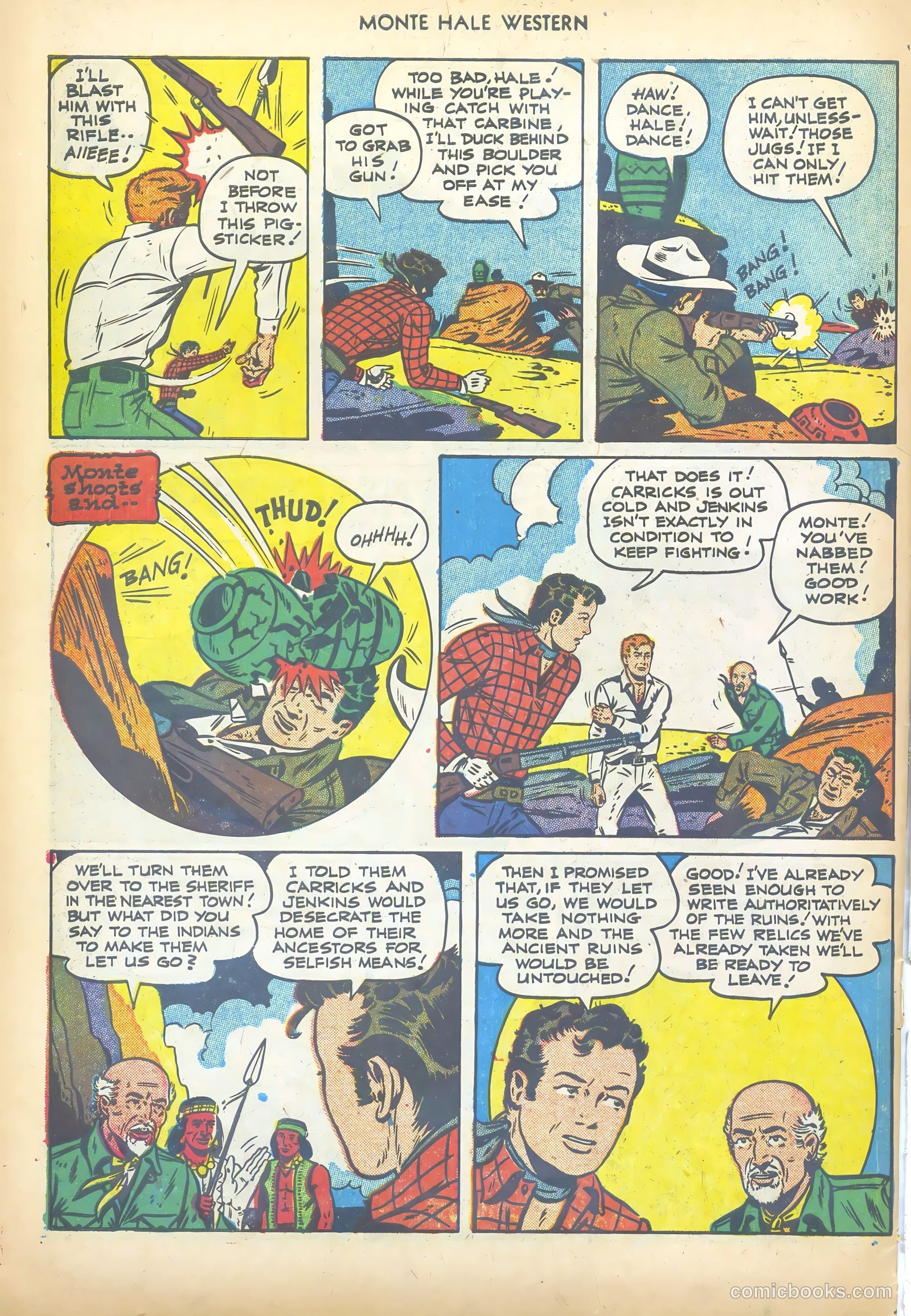 Monte Hale Western #69 (1952) — page 34 of 36