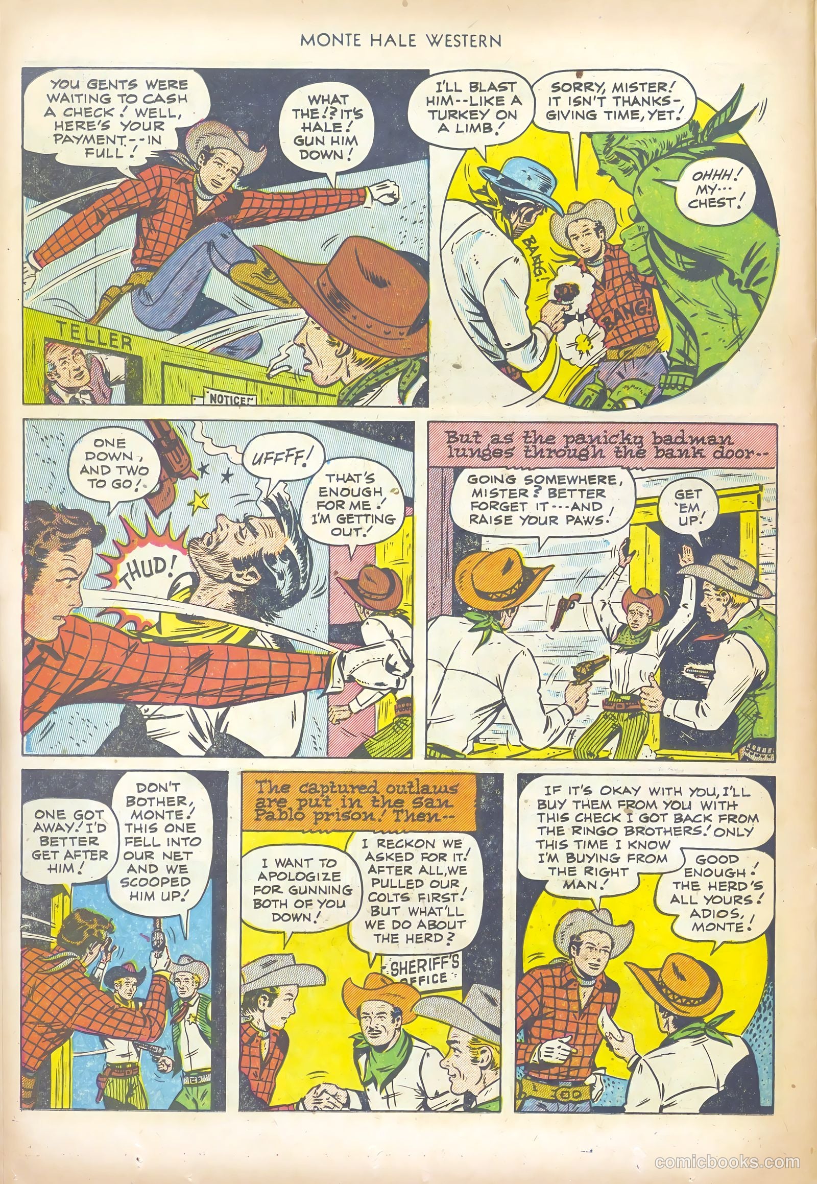 Monte Hale Western #70 (1952) — page 22 of 36
