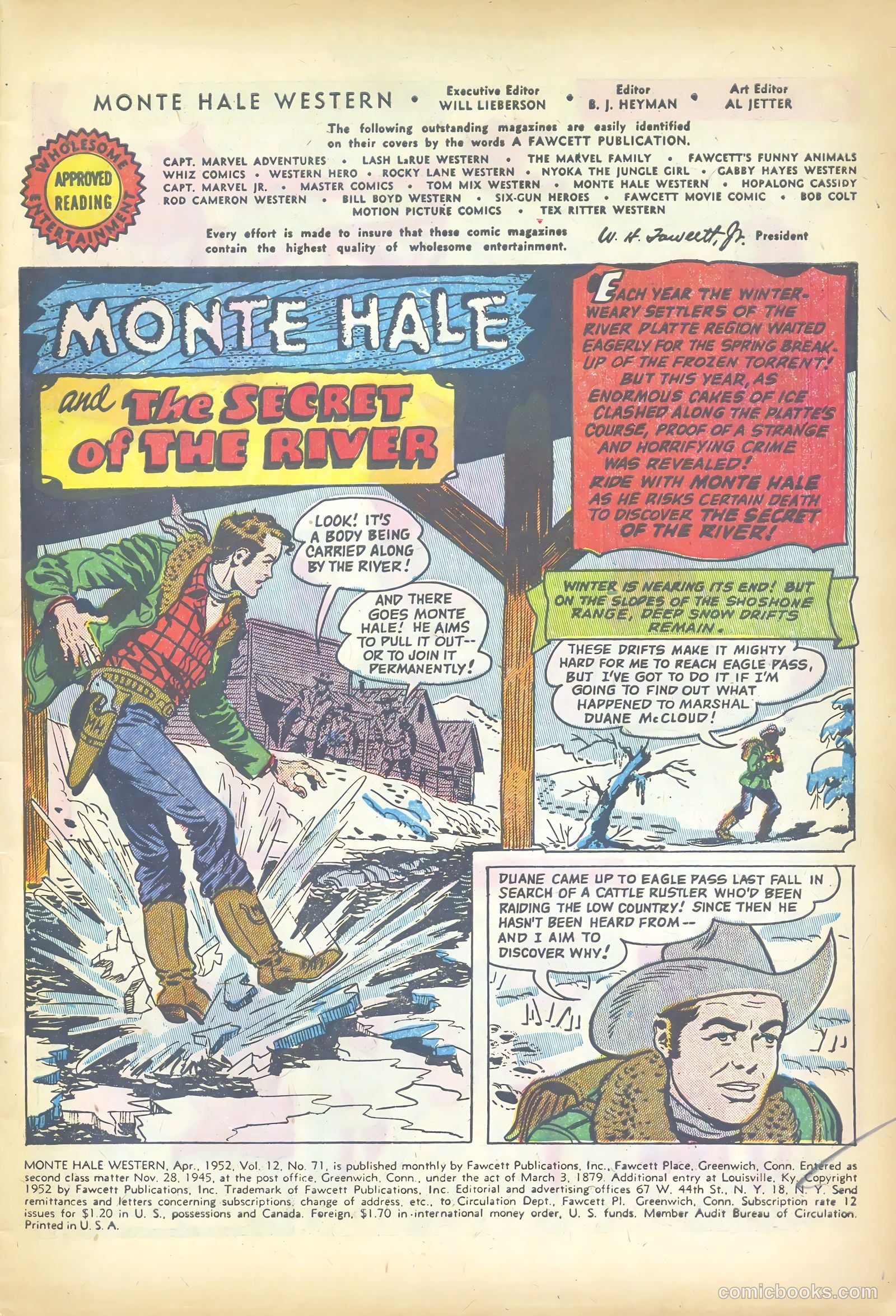 Monte Hale Western #71 (1952) — page 3 of 36