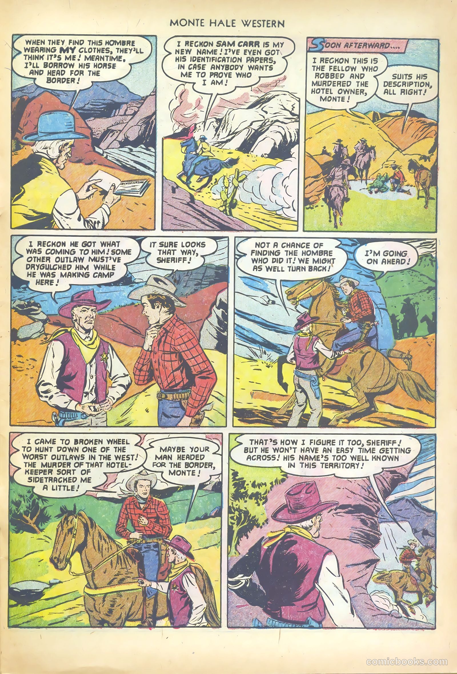 Monte Hale Western #71 (1952) — page 31 of 36
