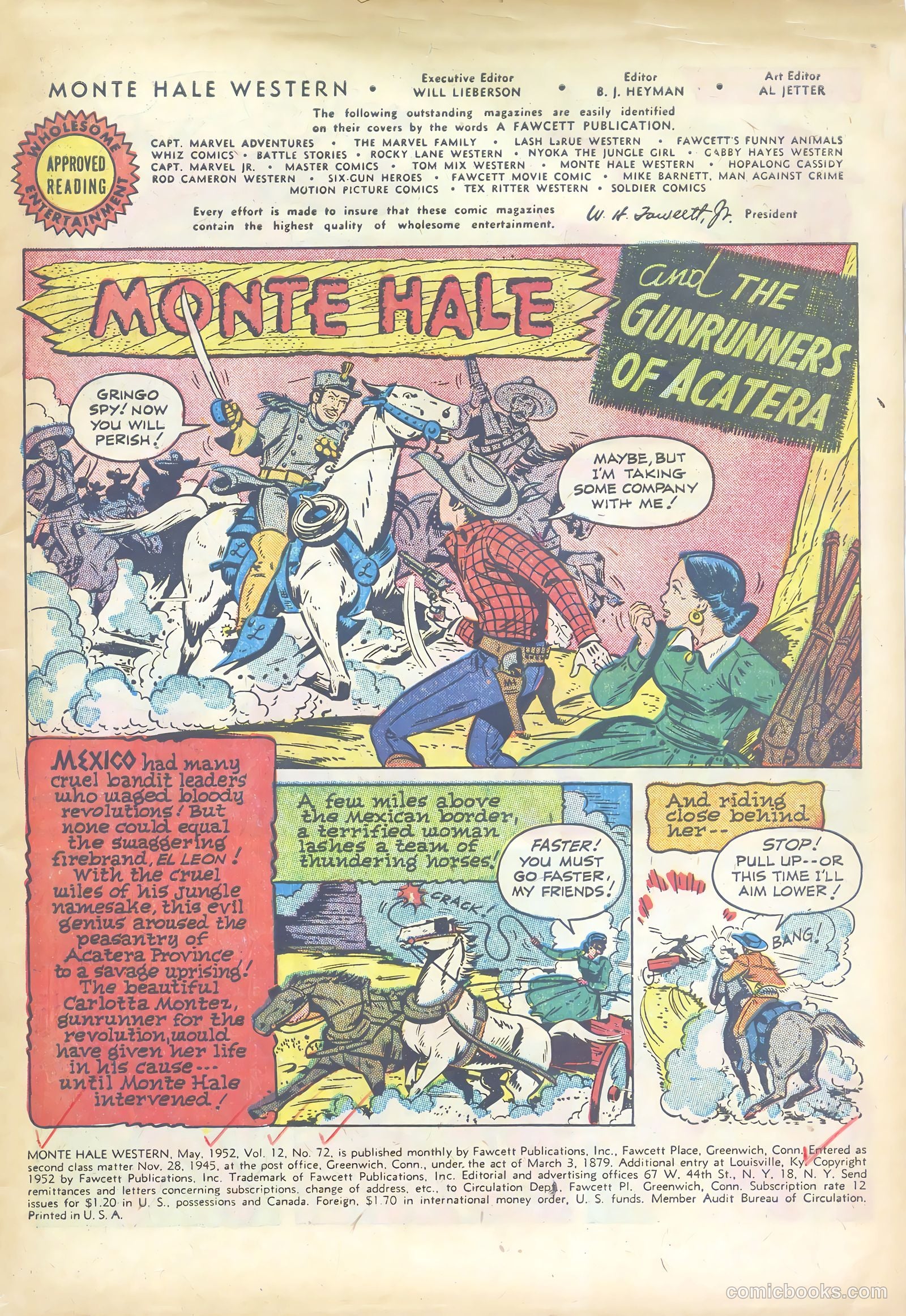 Monte Hale Western #72 (1952) — page 3 of 36