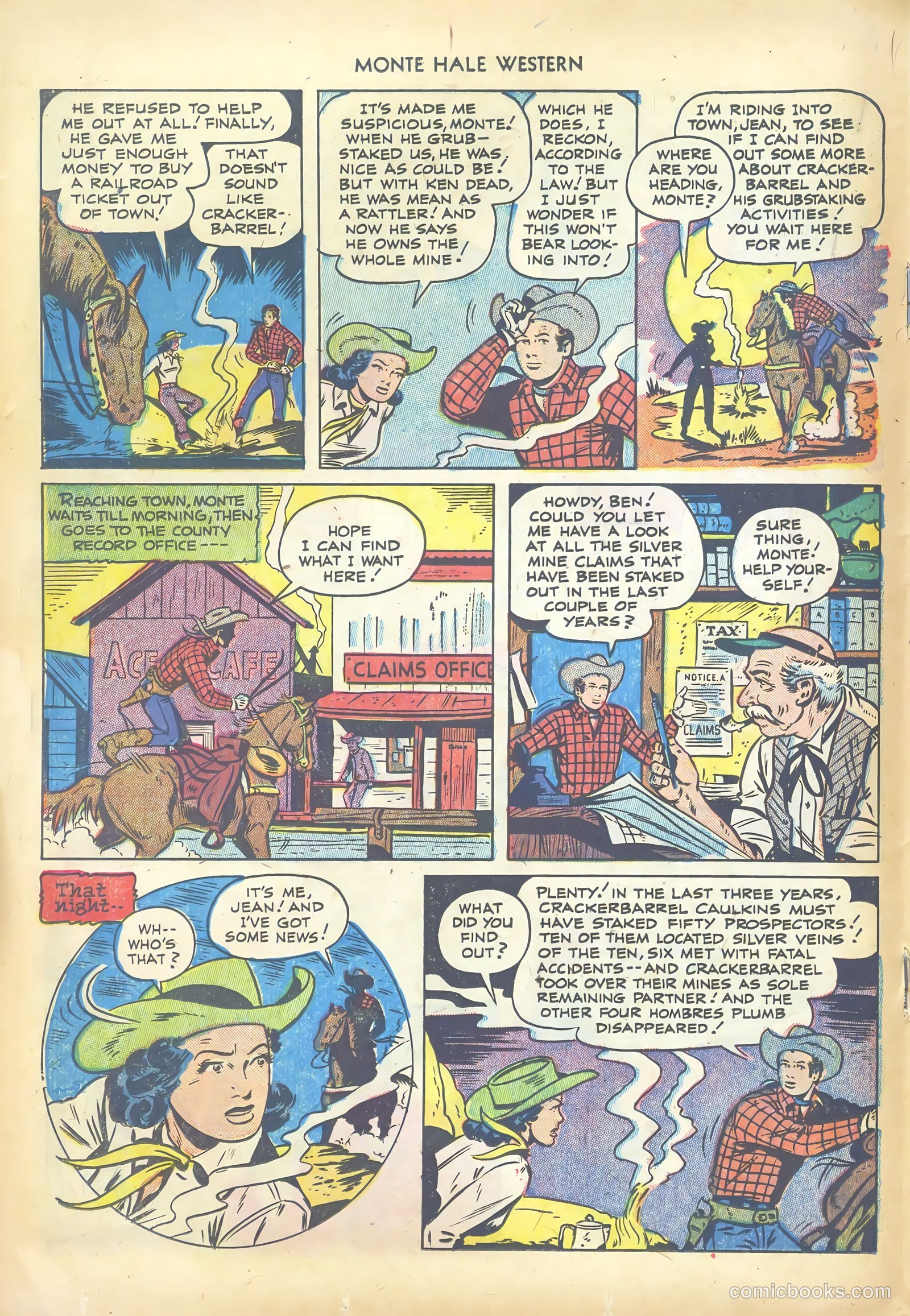 Monte Hale Western #72 (1952) — page 18 of 36