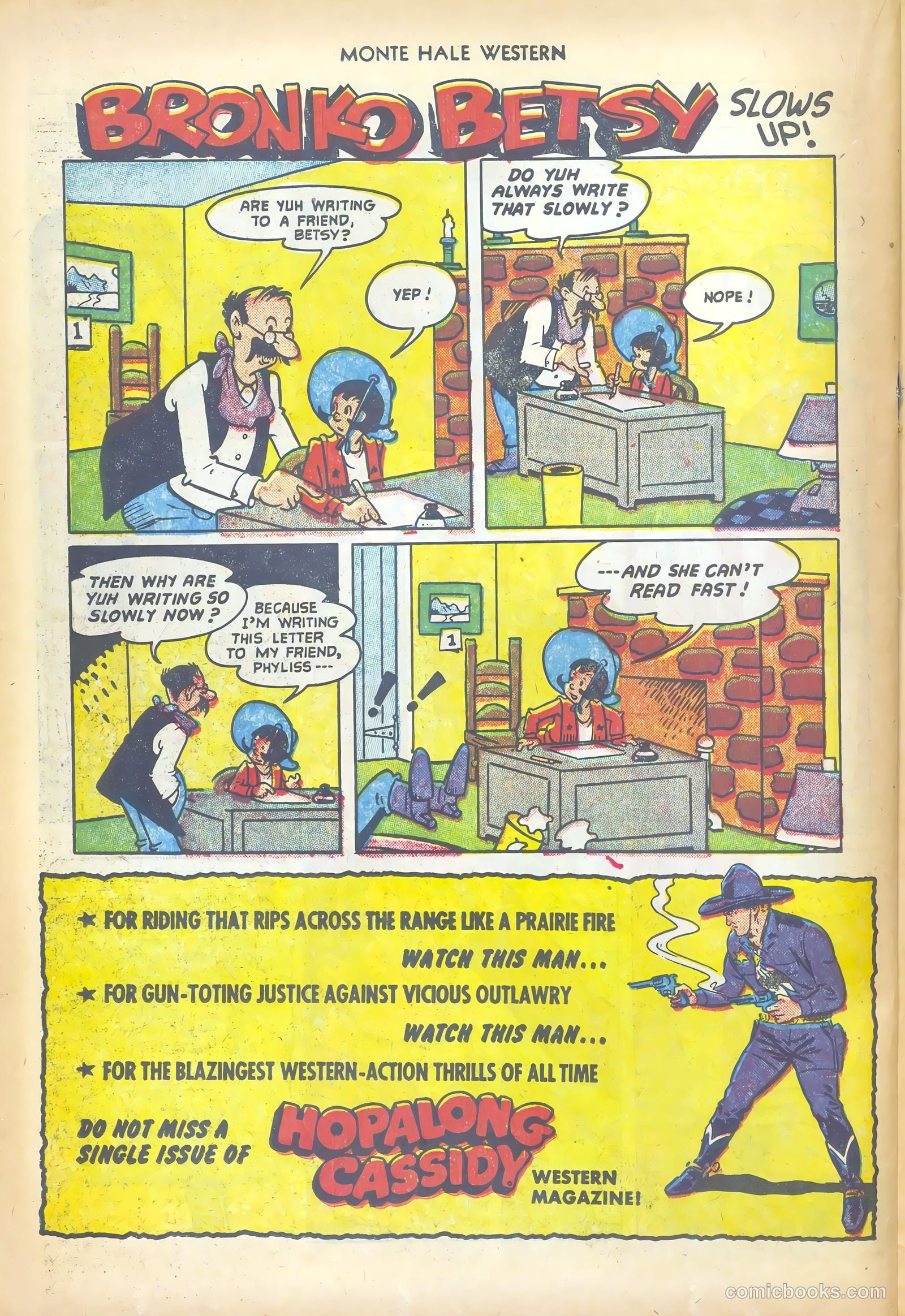 Monte Hale Western #73 (1952) — page 22 of 36