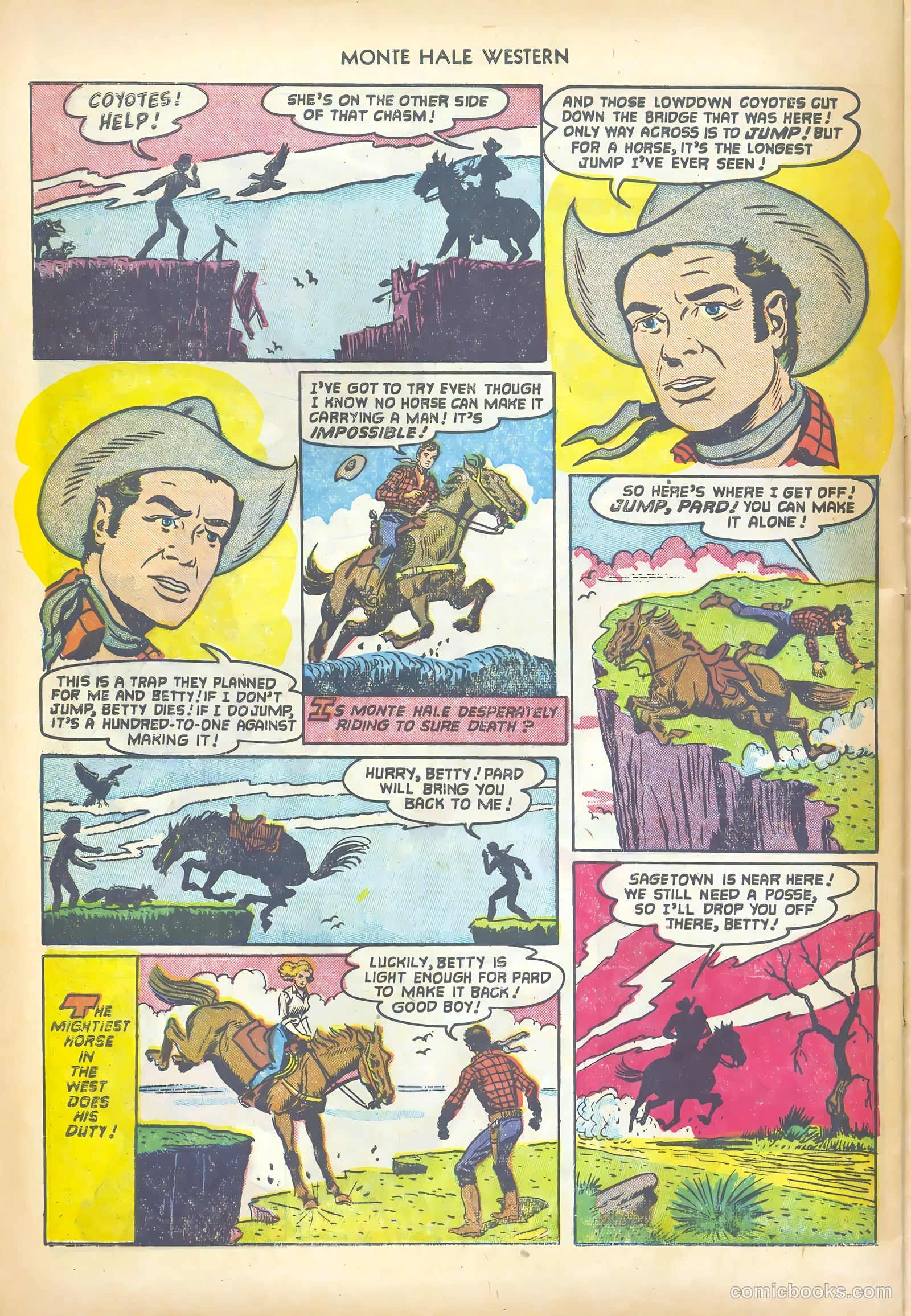 Monte Hale Western #73 (1952) — page 32 of 36