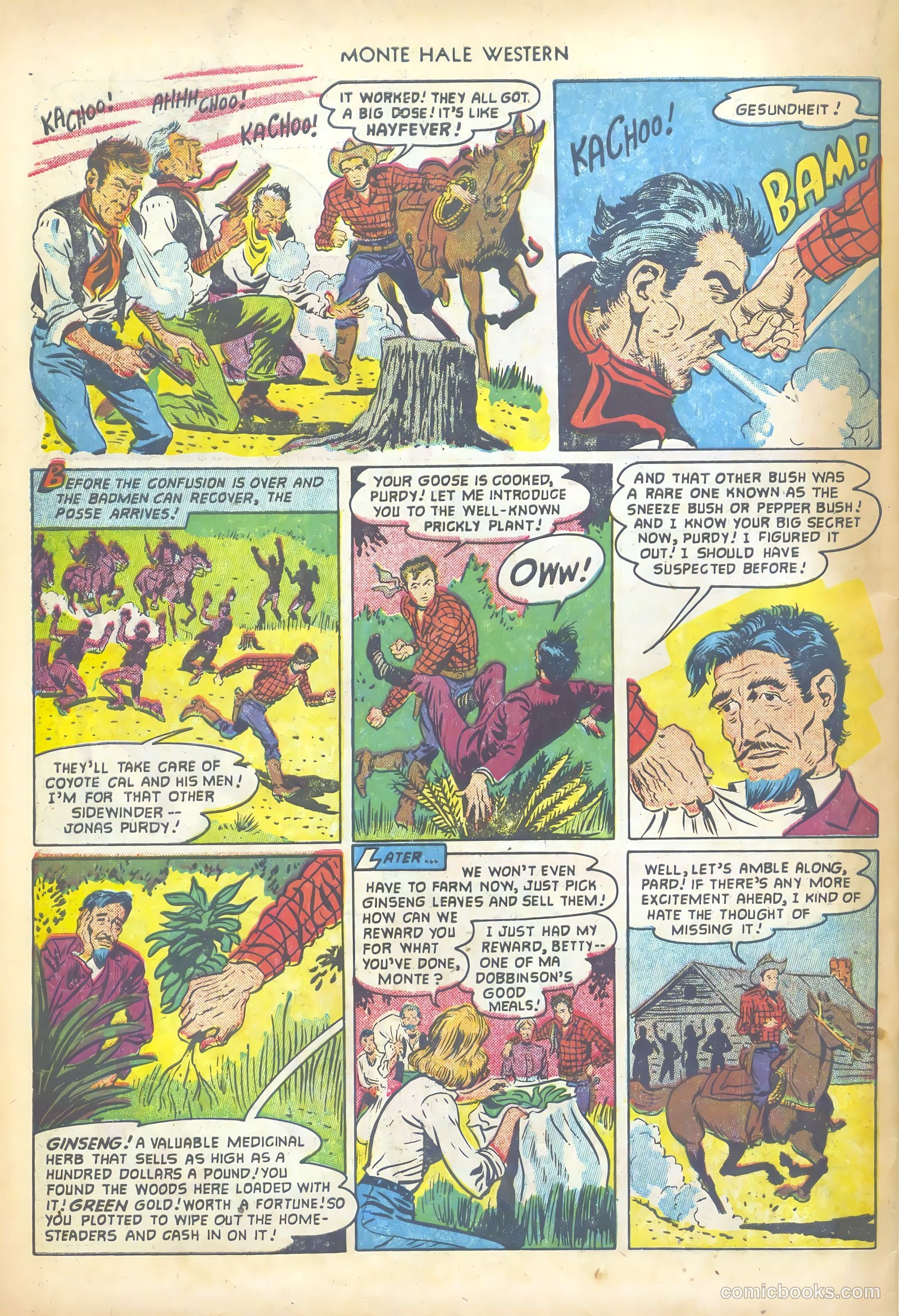 Monte Hale Western #73 (1952) — page 34 of 36