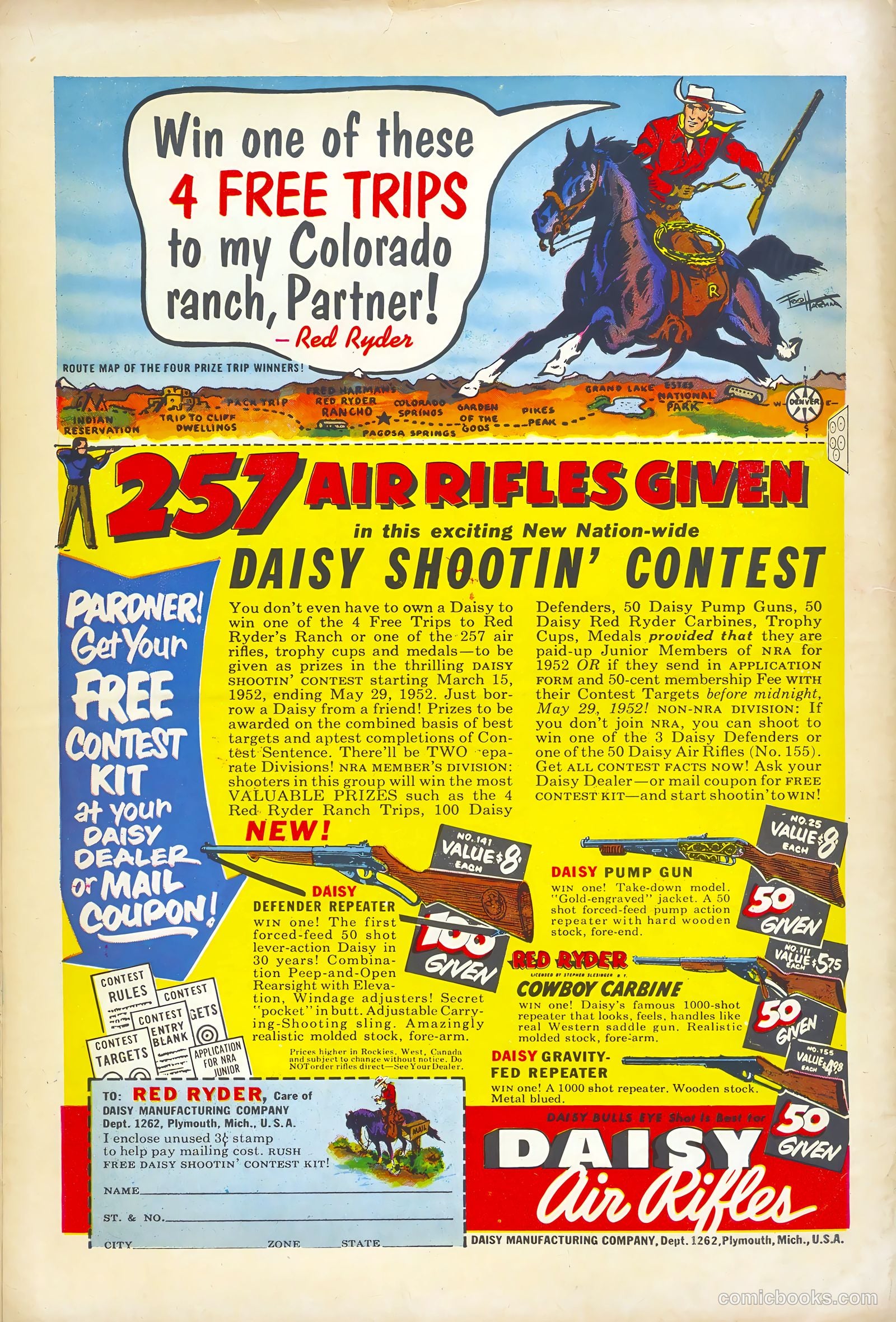 Monte Hale Western #73 (1952) — page 36 of 36