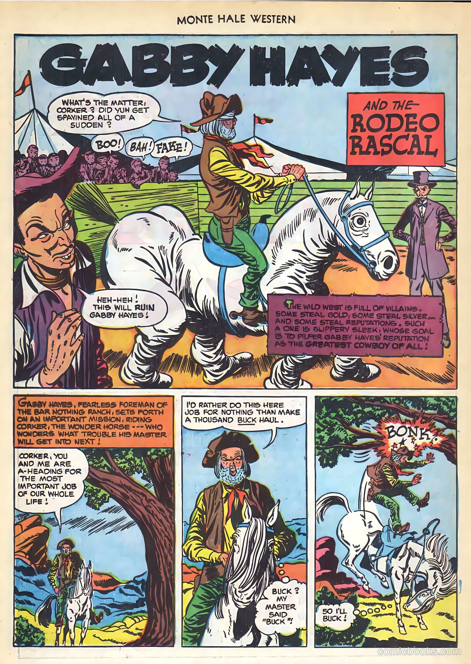 Monte Hale Western #74 (1952) — page 21 of 33