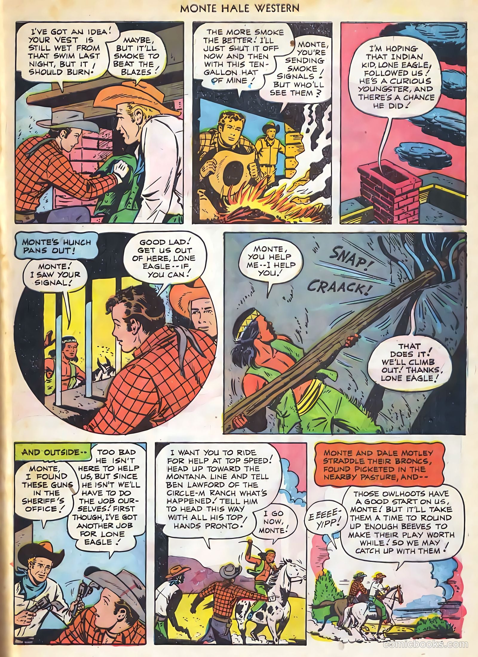 Monte Hale Western #74 (1952) — page 32 of 33