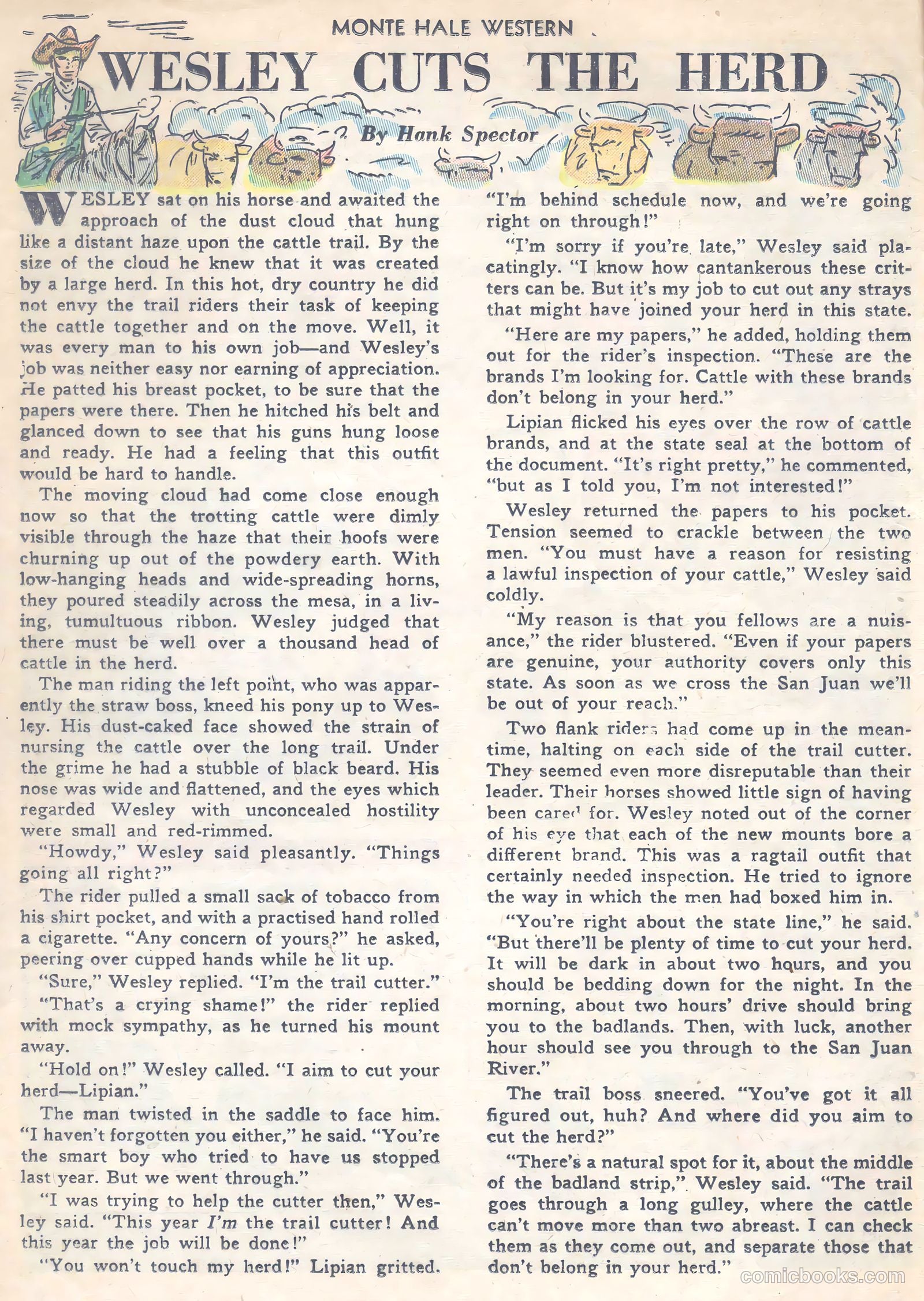 Monte Hale Western #75 (1952) — page 12 of 36