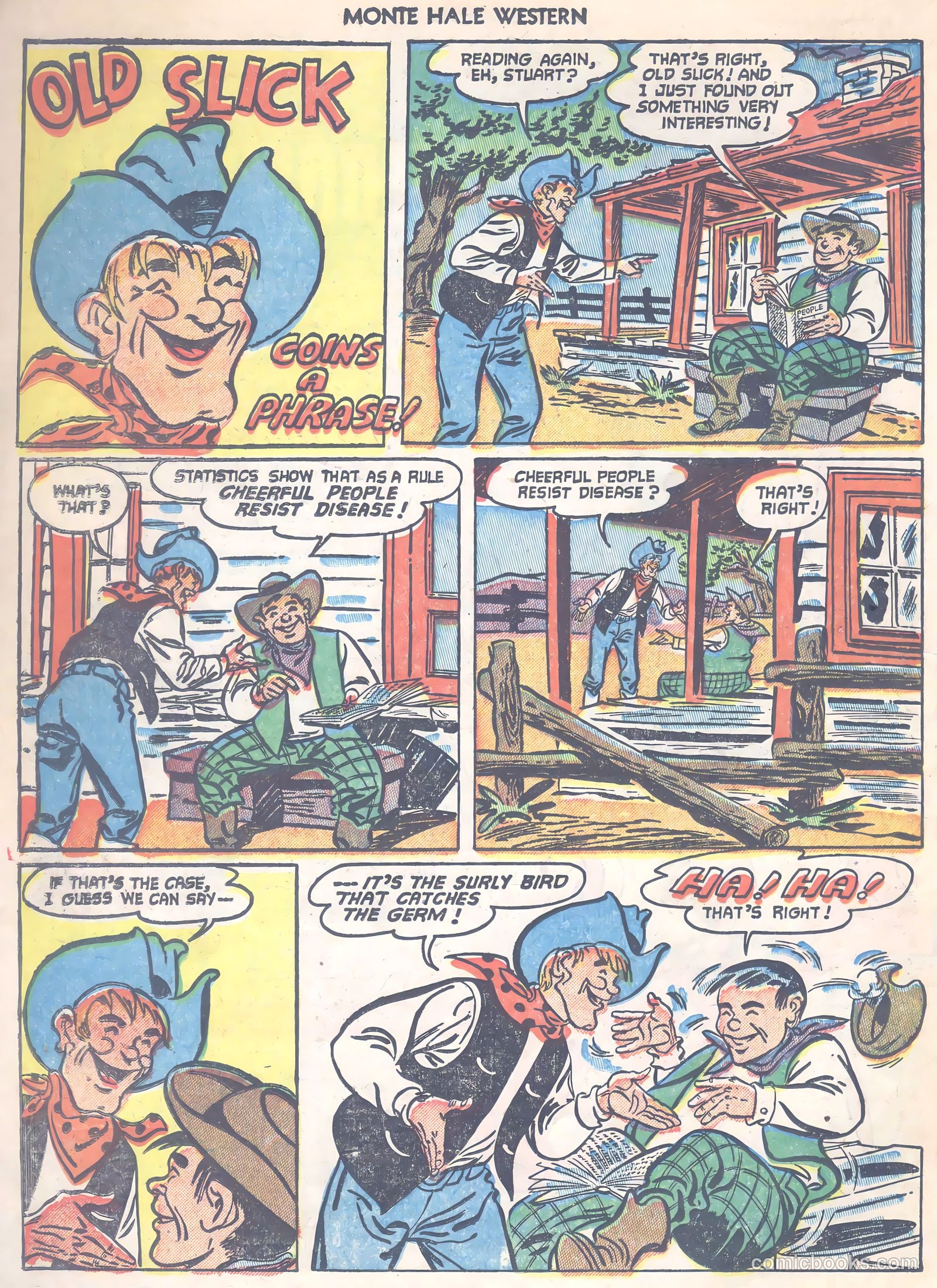 Monte Hale Western #75 (1952) — page 22 of 36