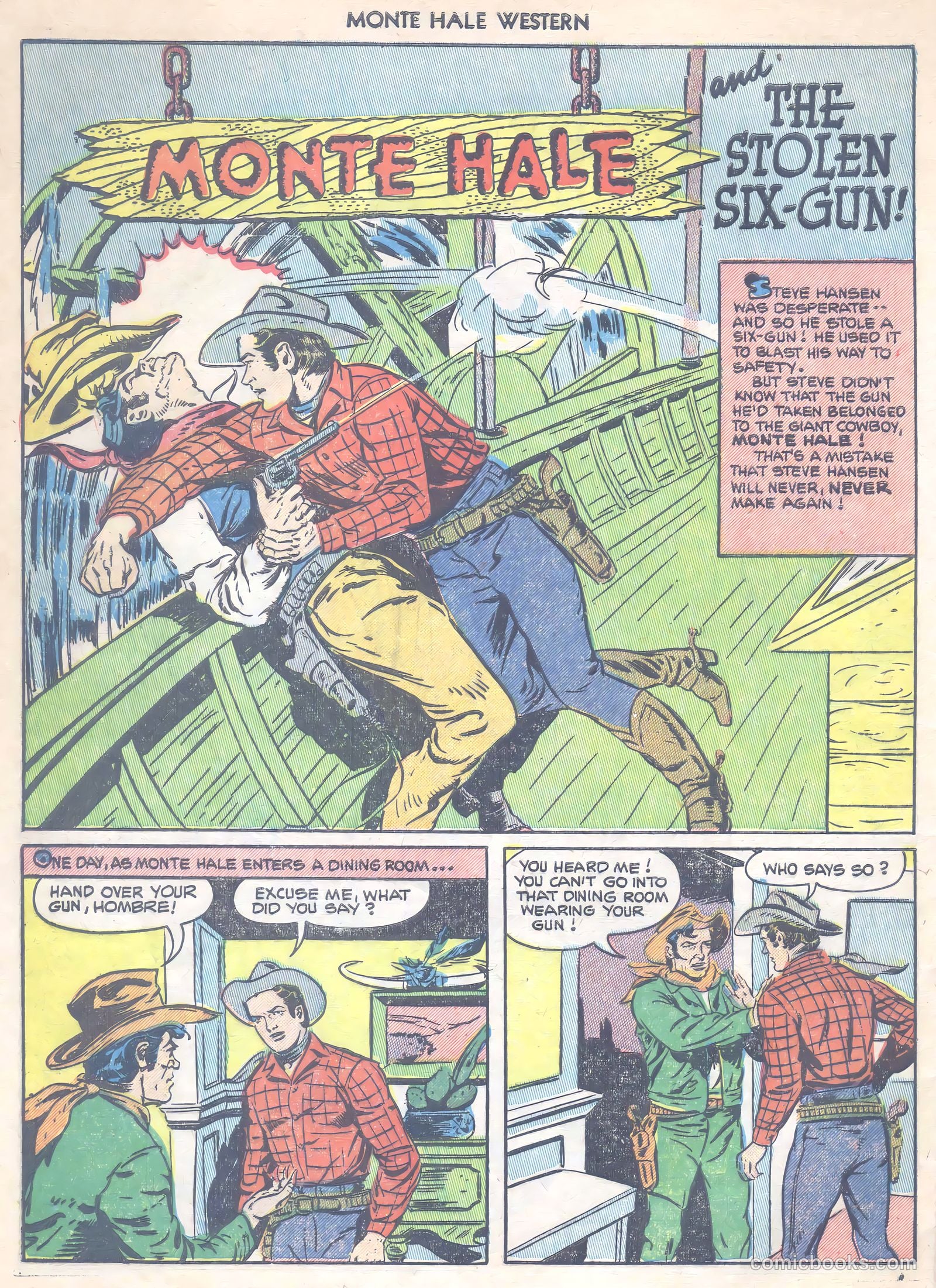 Monte Hale Western #75 (1952) — page 28 of 36