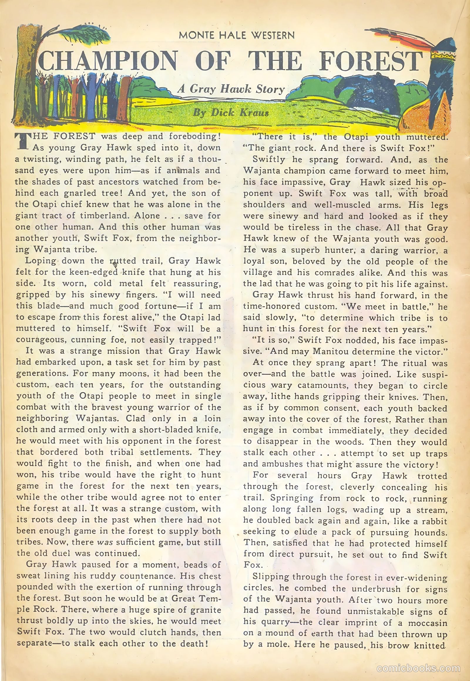 Monte Hale Western #76 (1952) — page 22 of 36