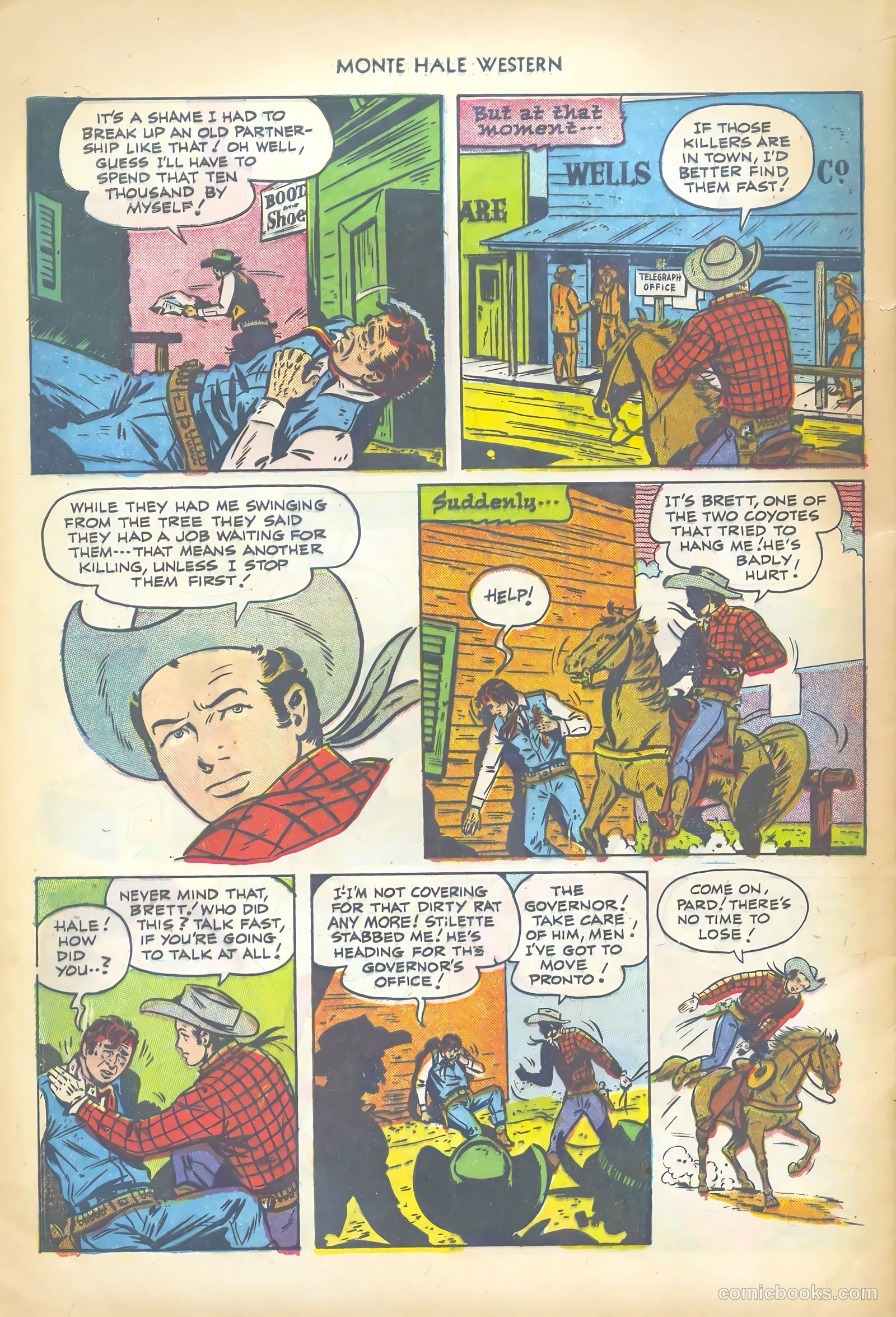 Monte Hale Western #76 (1952) — page 32 of 36