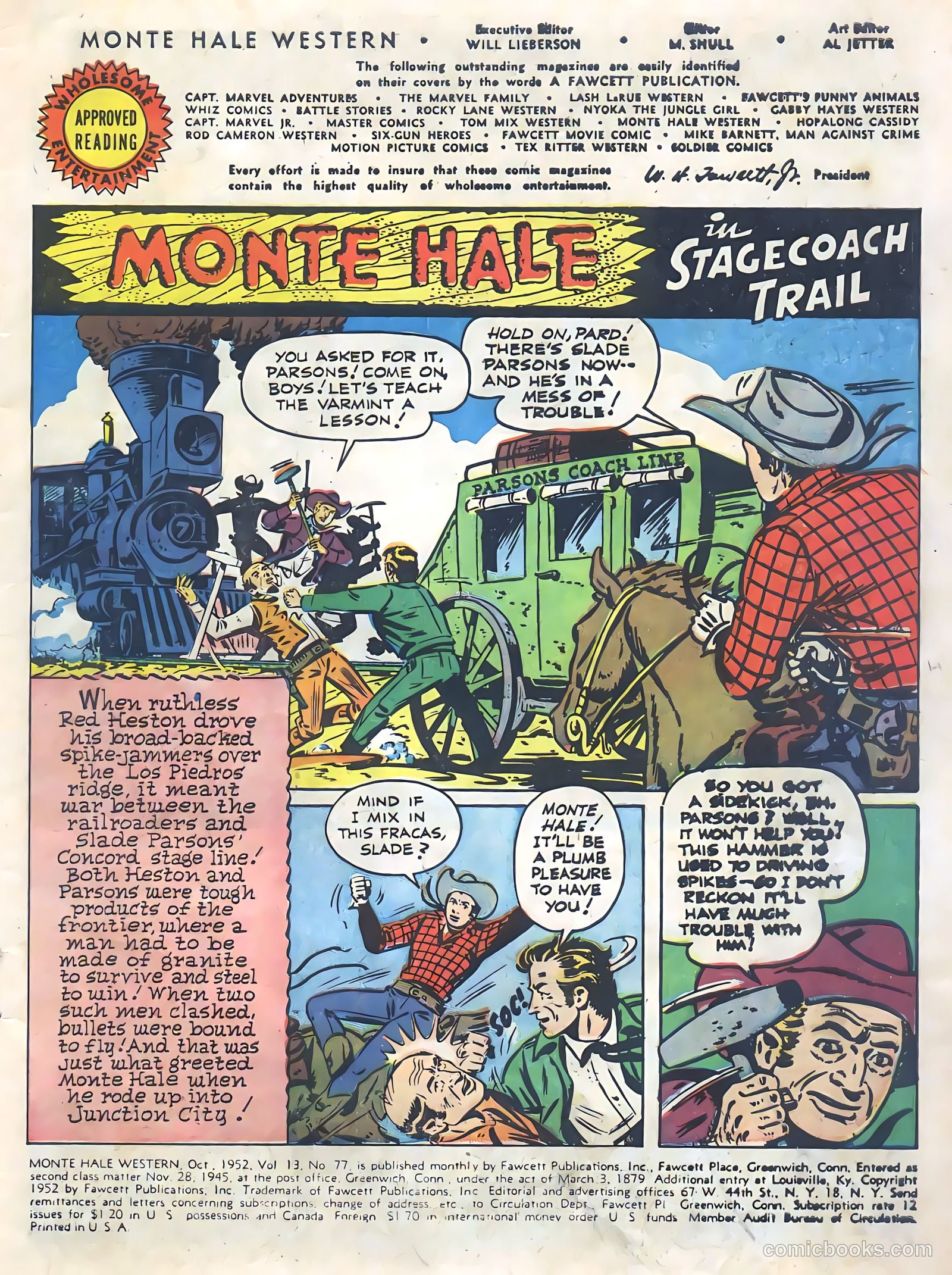 Monte Hale Western #77 (1952) — page 3 of 36