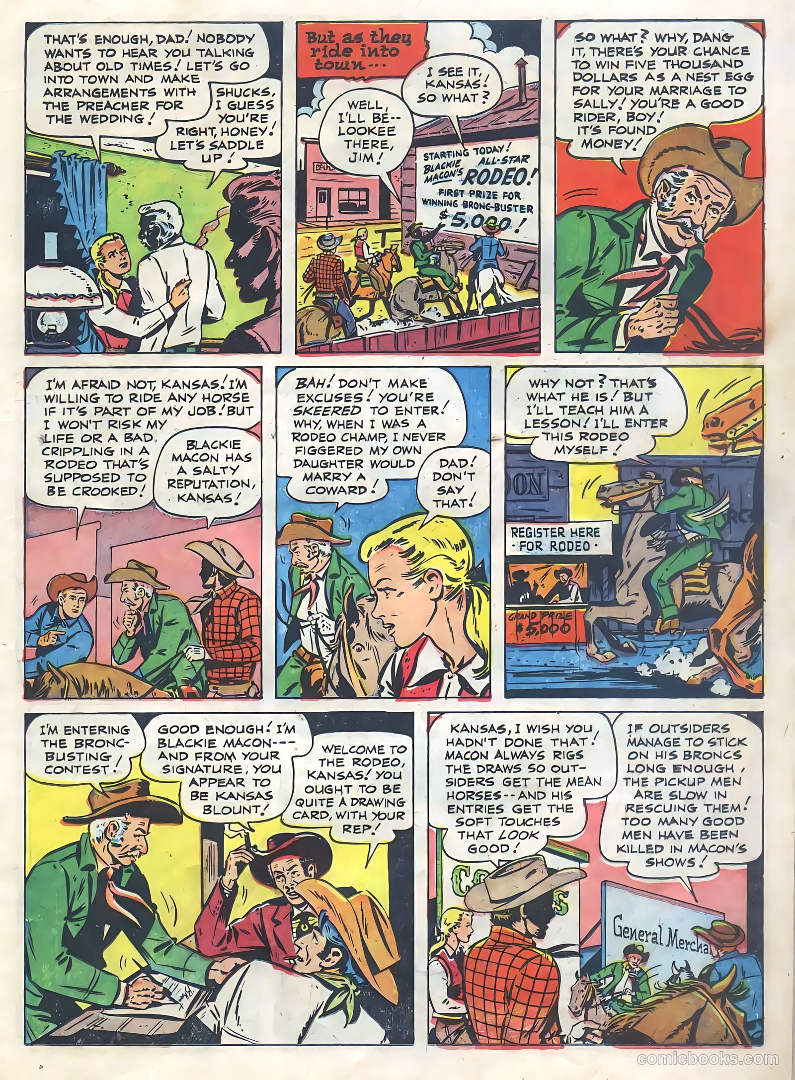 Monte Hale Western #77 (1952) — page 15 of 36