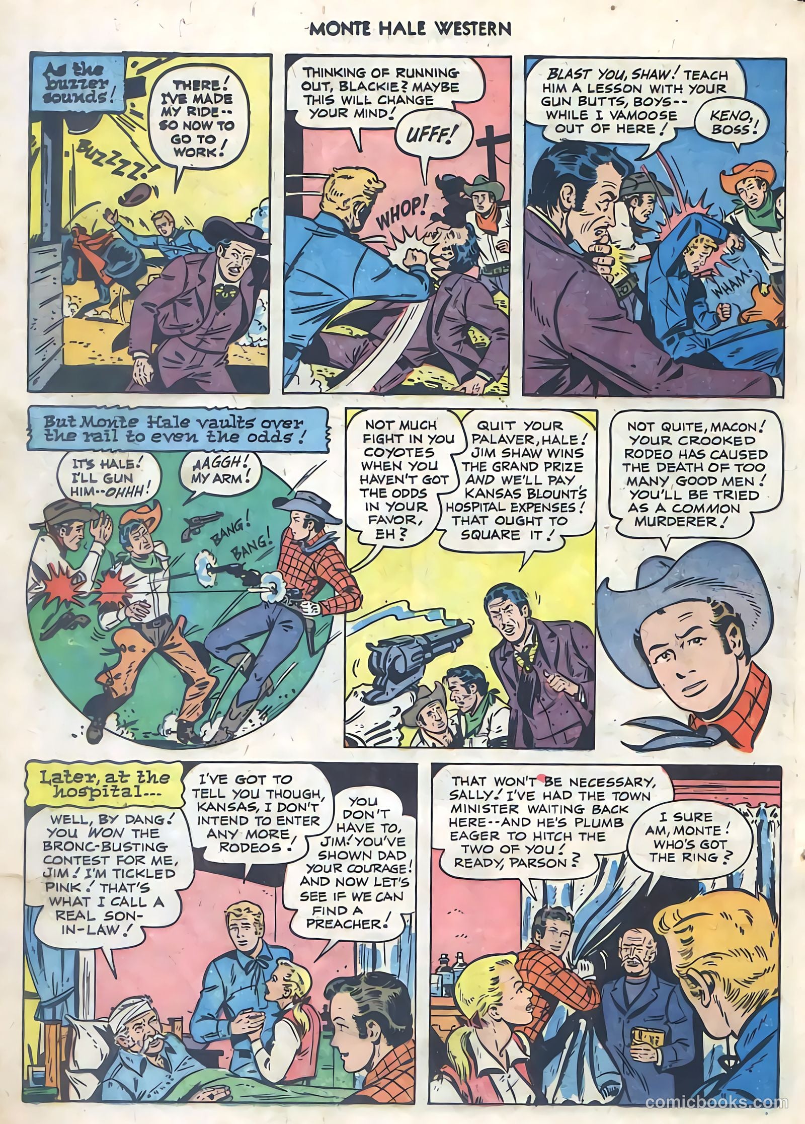 Monte Hale Western #77 (1952) — page 20 of 36