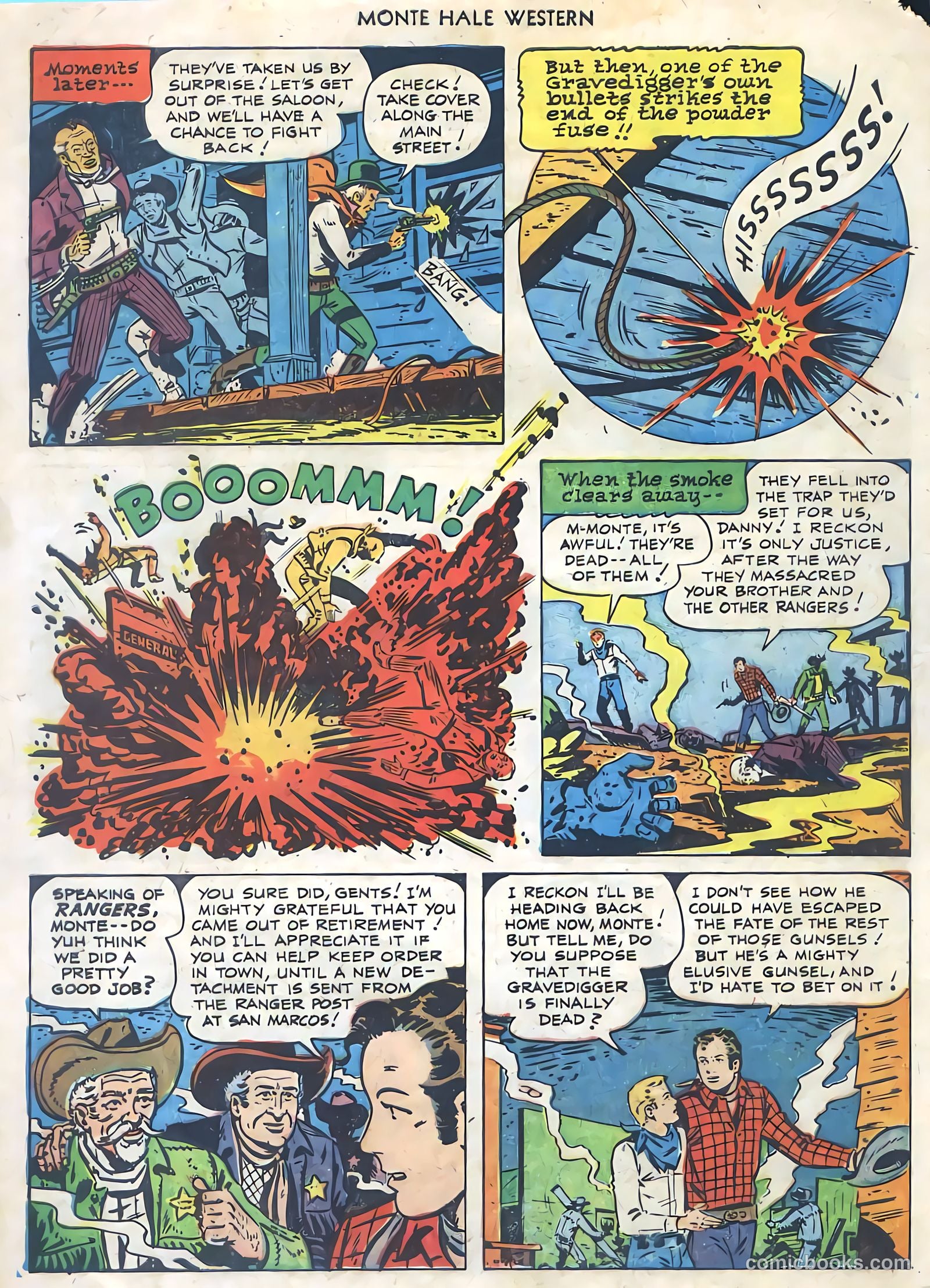Monte Hale Western #77 (1952) — page 34 of 36