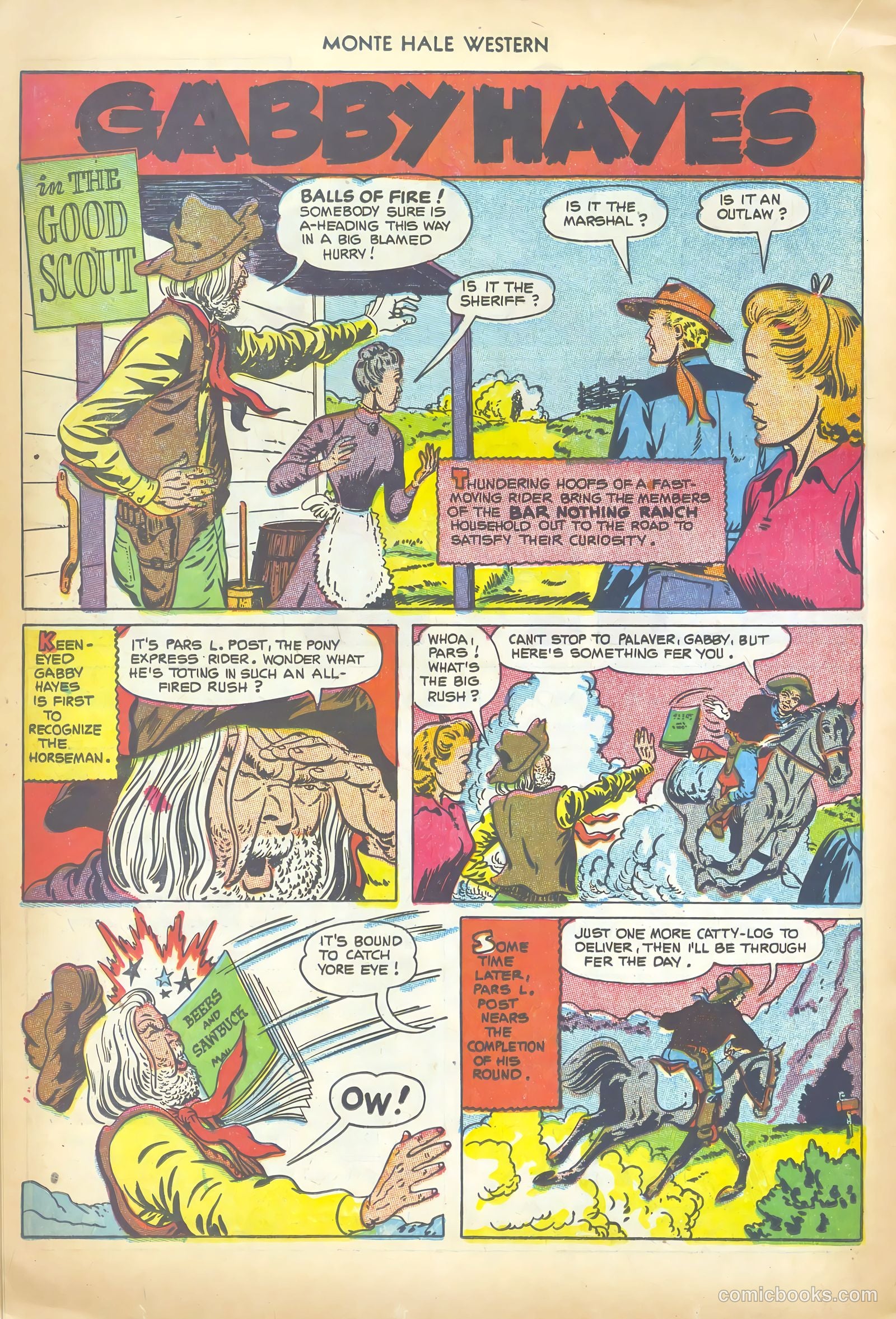 Monte Hale Western #78 (1952) — page 22 of 36
