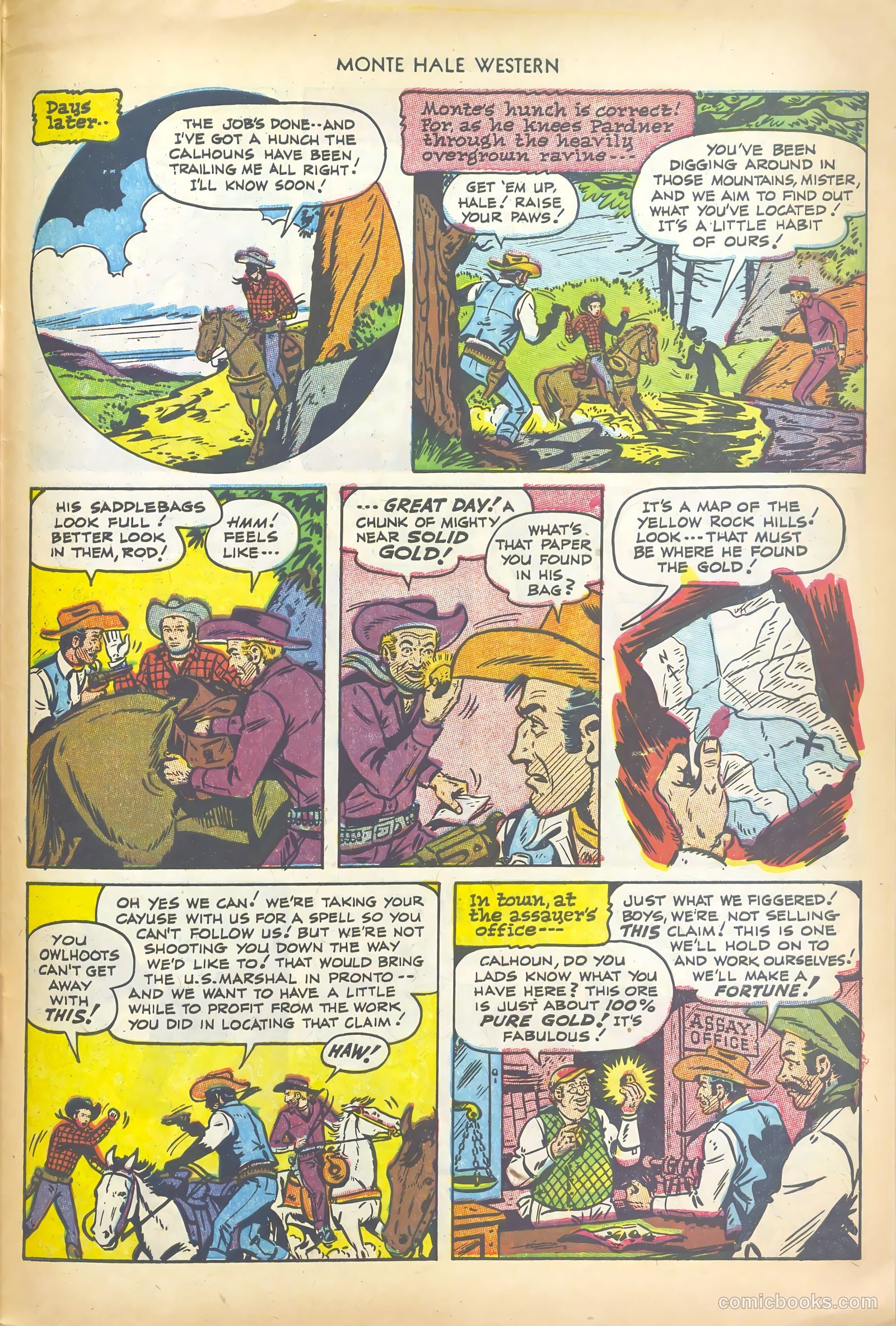 Monte Hale Western #78 (1952) — page 31 of 36