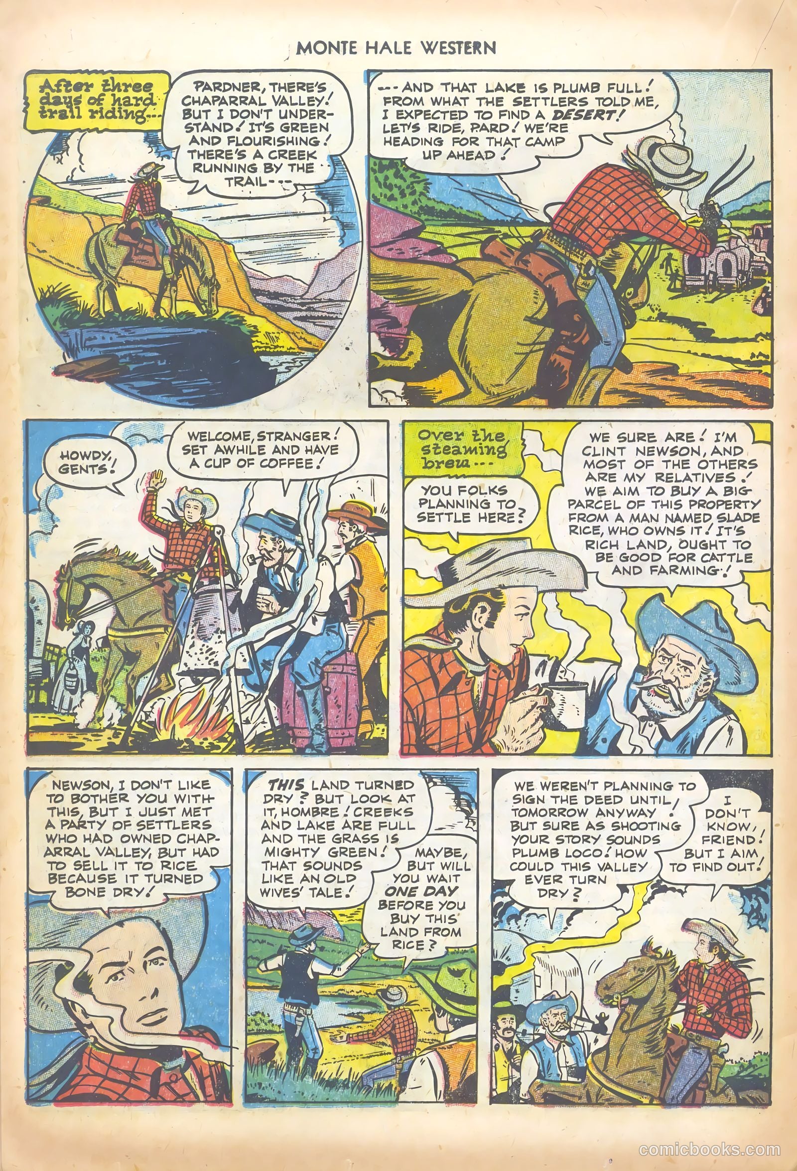 Monte Hale Western #79 (1952) — page 20 of 36