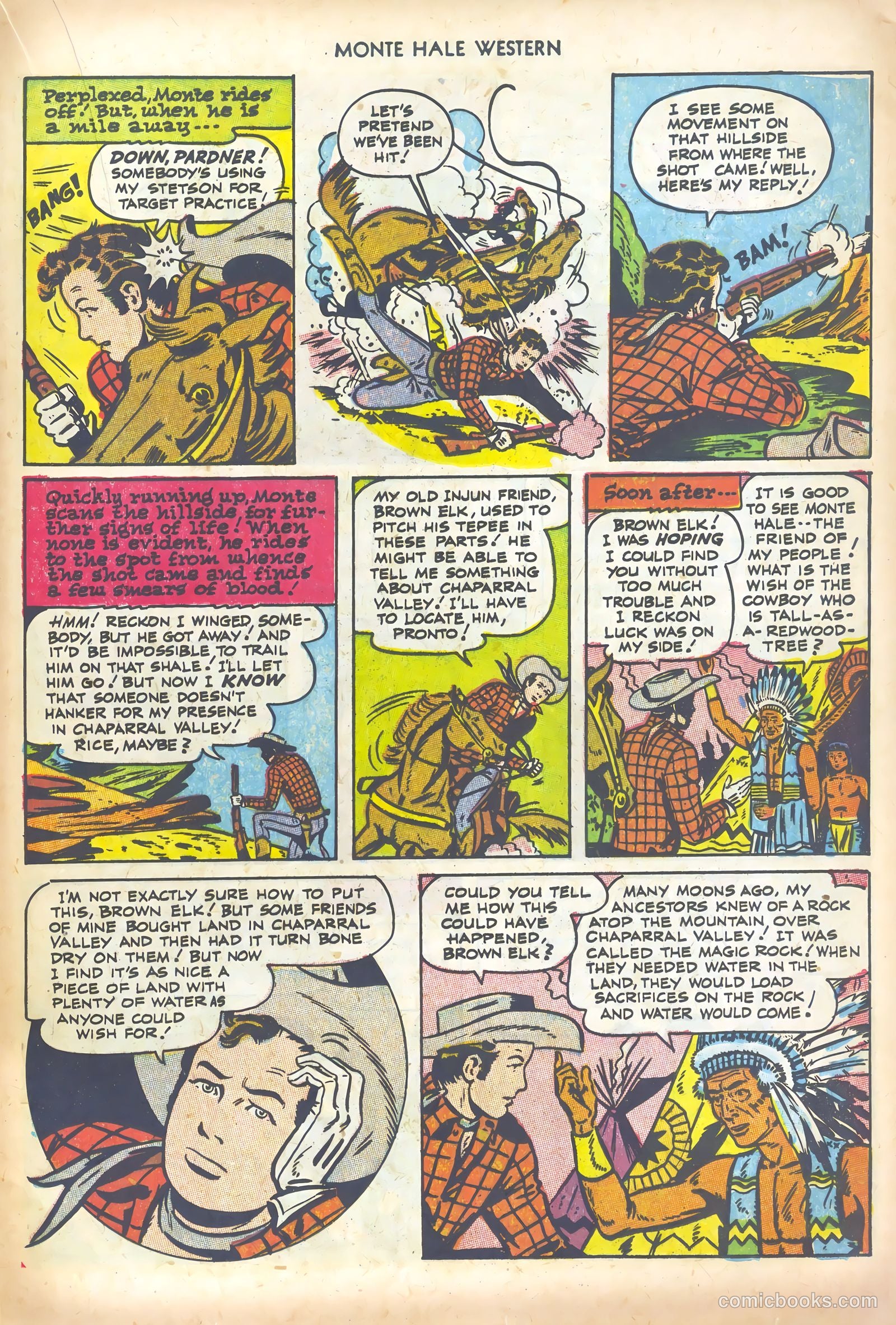 Monte Hale Western #79 (1952) — page 21 of 36
