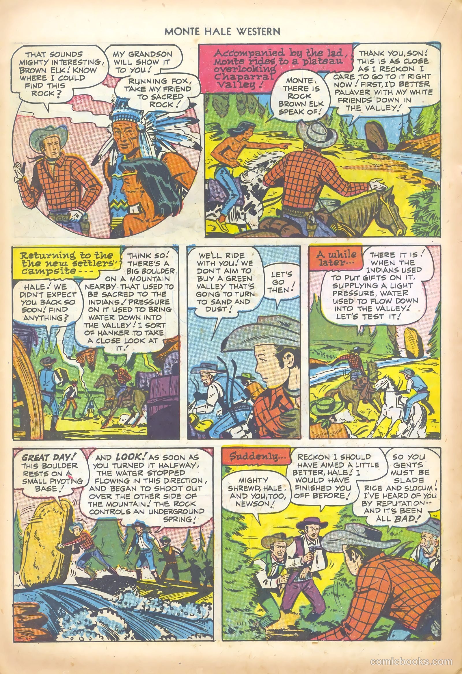 Monte Hale Western #79 (1952) — page 22 of 36