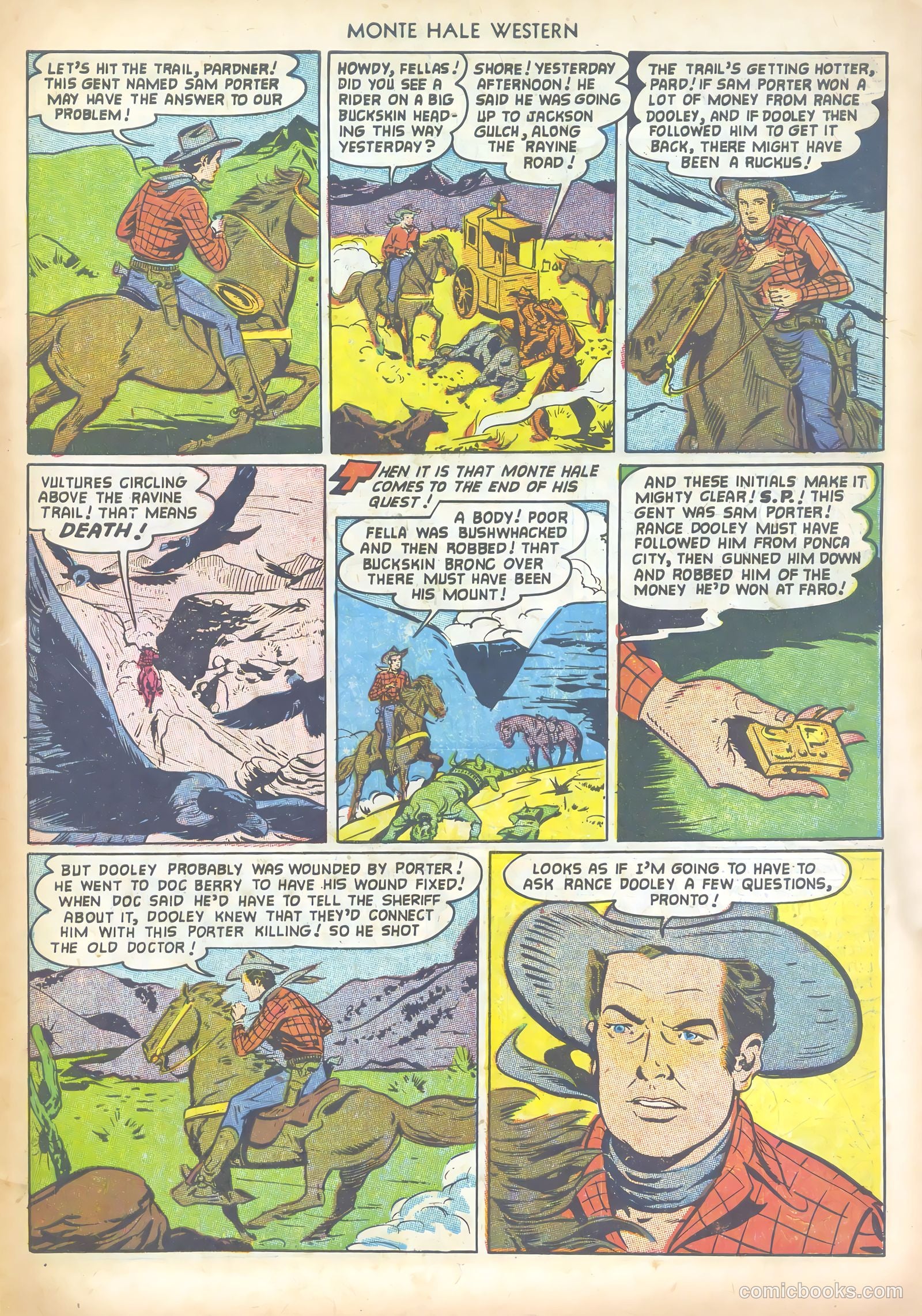 Monte Hale Western #79 (1952) — page 31 of 36
