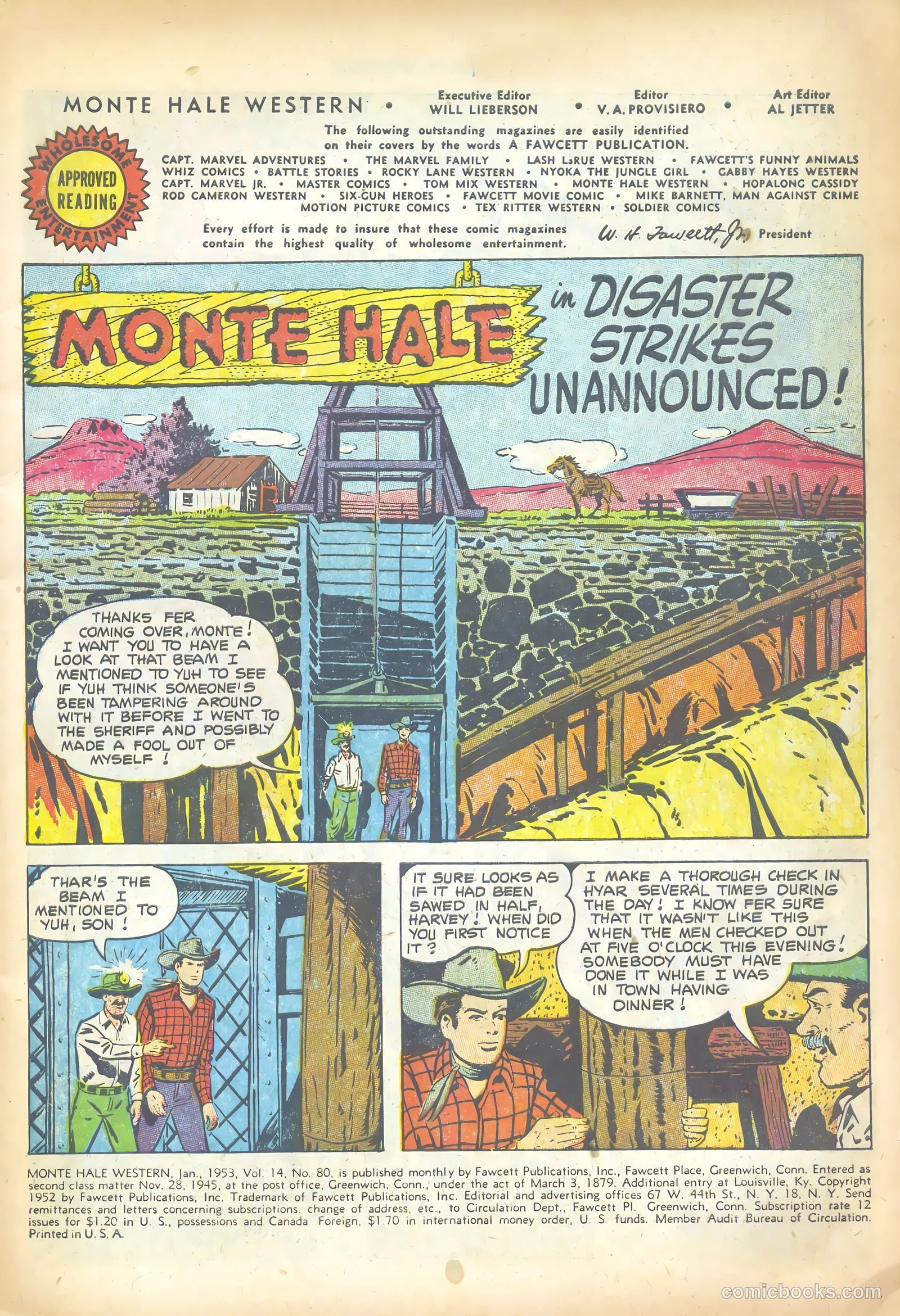 Monte Hale Western #80 (1953) — page 3 of 36