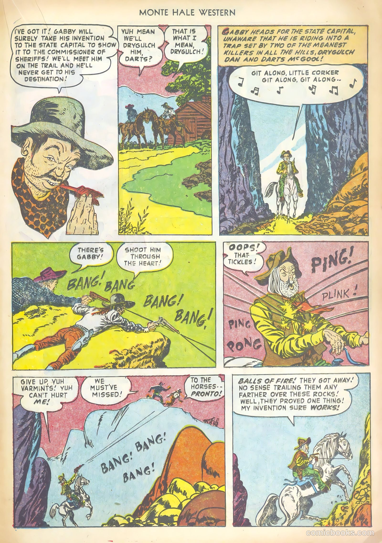 Monte Hale Western #80 (1953) — page 19 of 36
