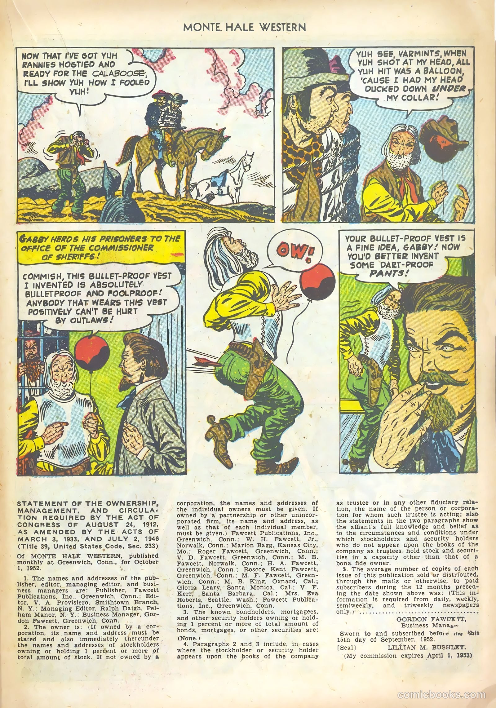 Monte Hale Western #80 (1953) — page 21 of 36