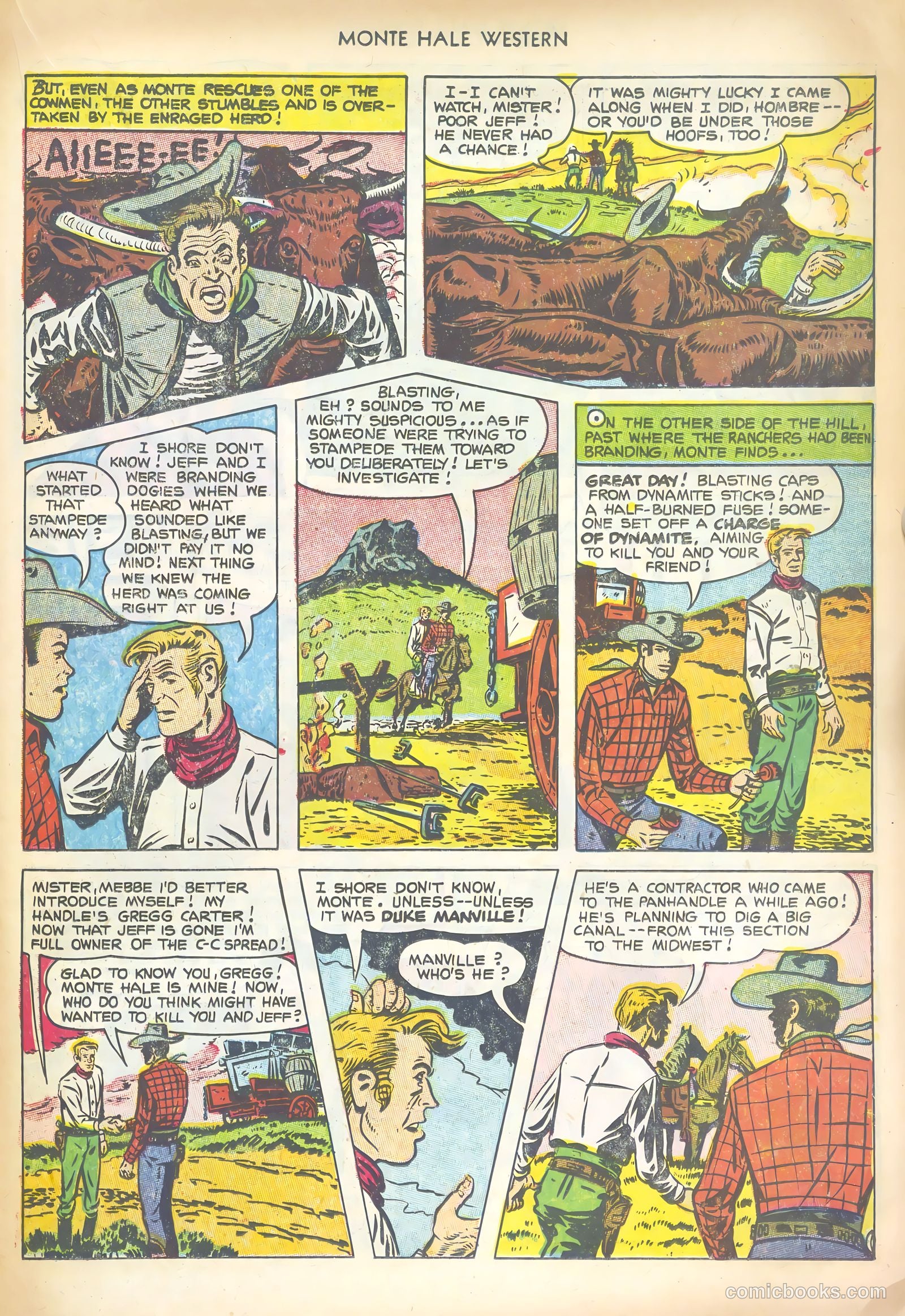Monte Hale Western #80 (1953) — page 23 of 36